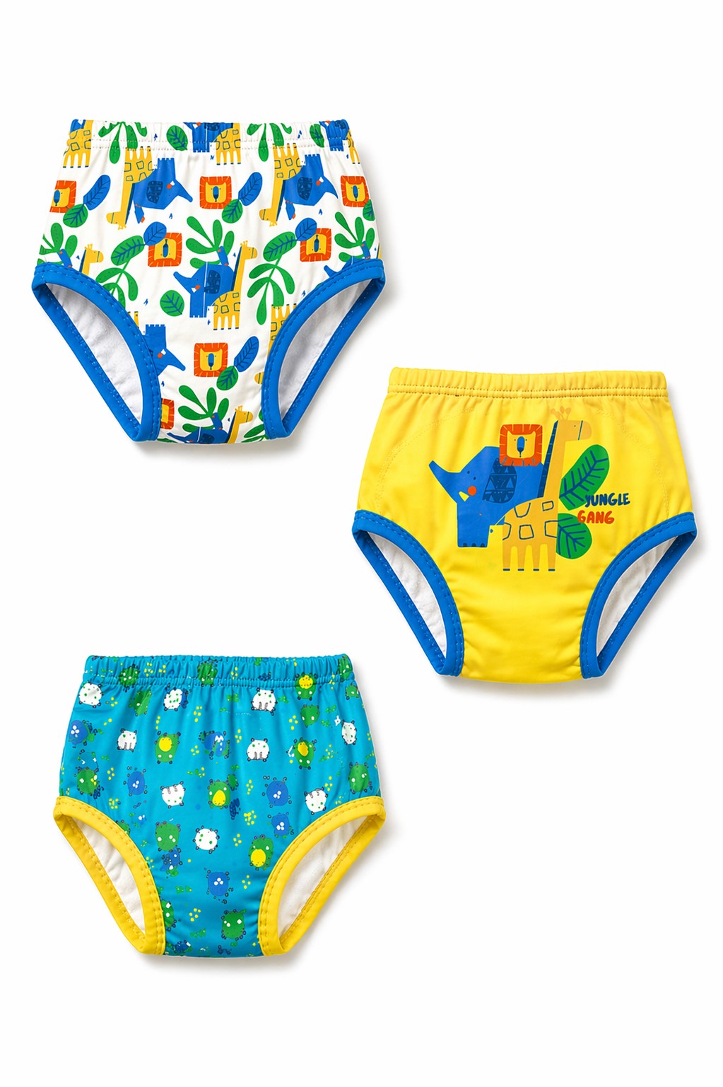 Set 3 Mutandine Apprendimento Bambino in Puro Cotone
