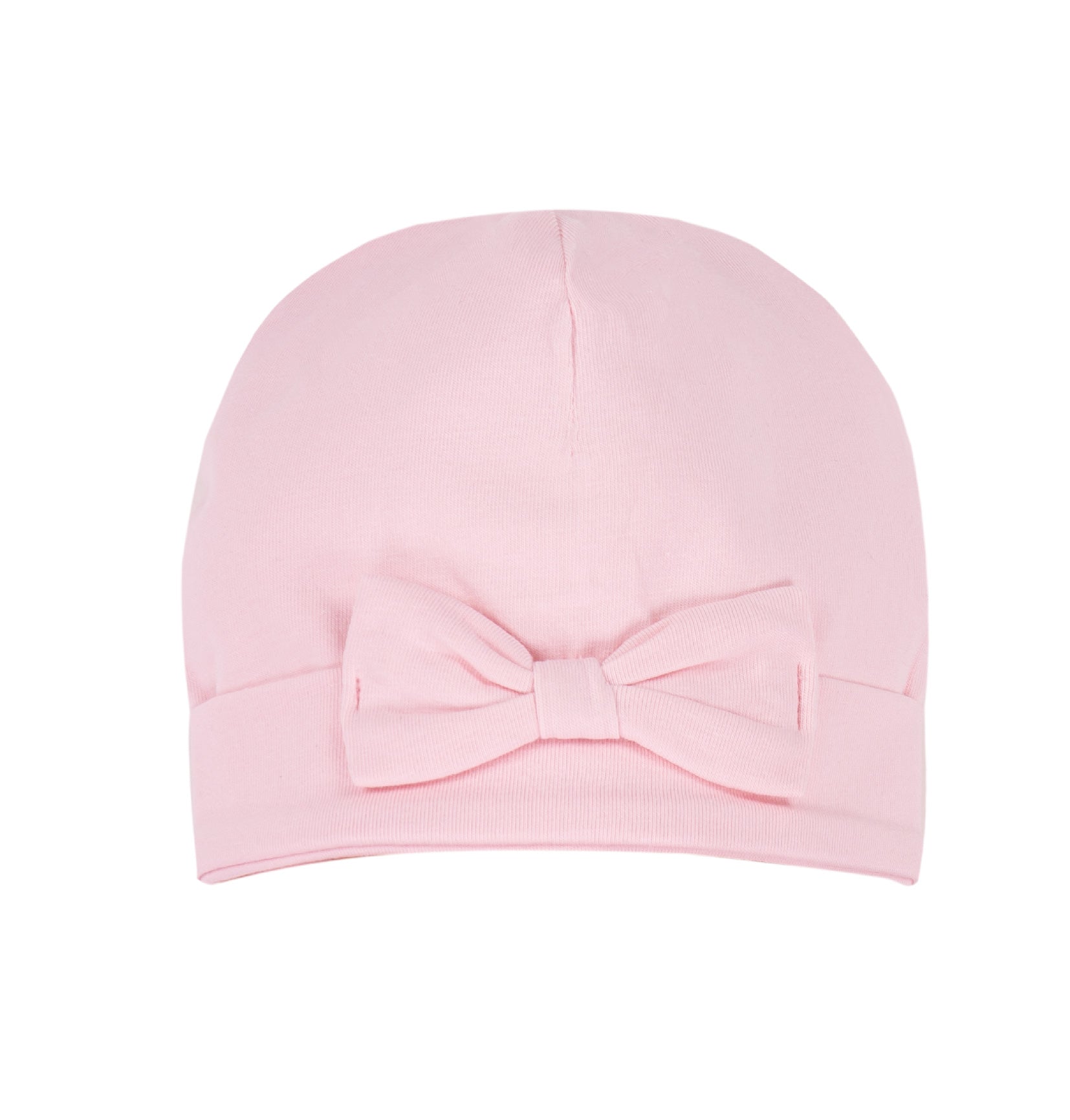 Berretto Bambina Cotone Stretch con Fiocchetto