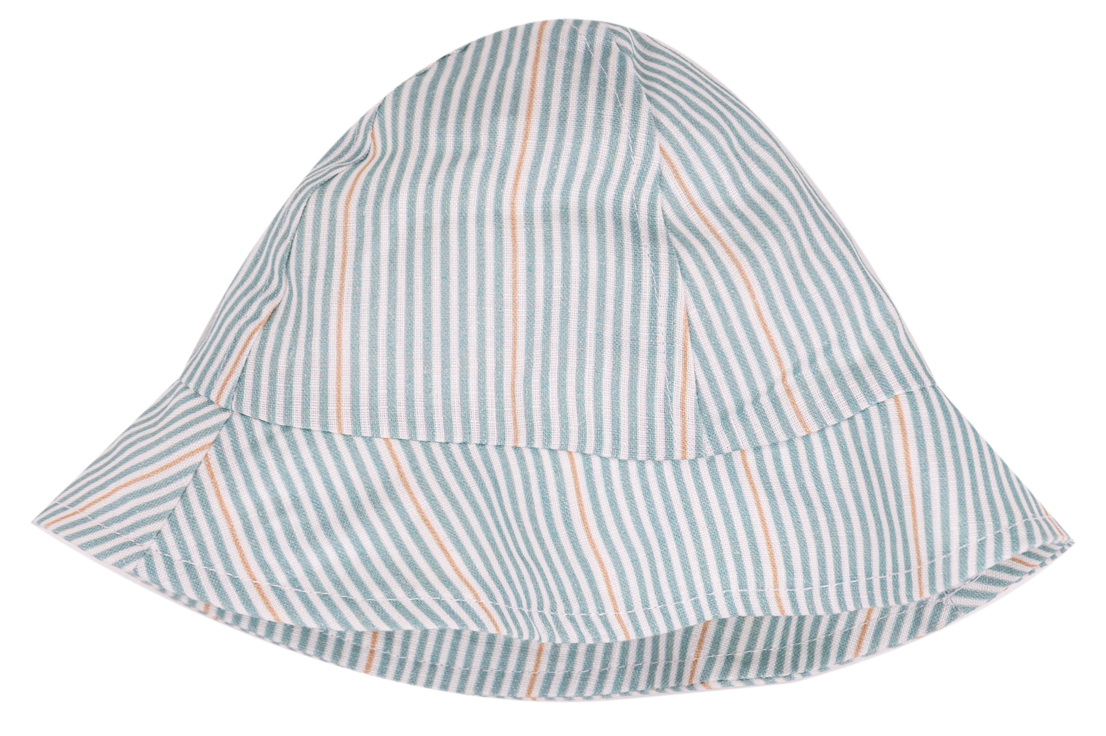 Cappello Bambino in 100% Lino a Quadretti