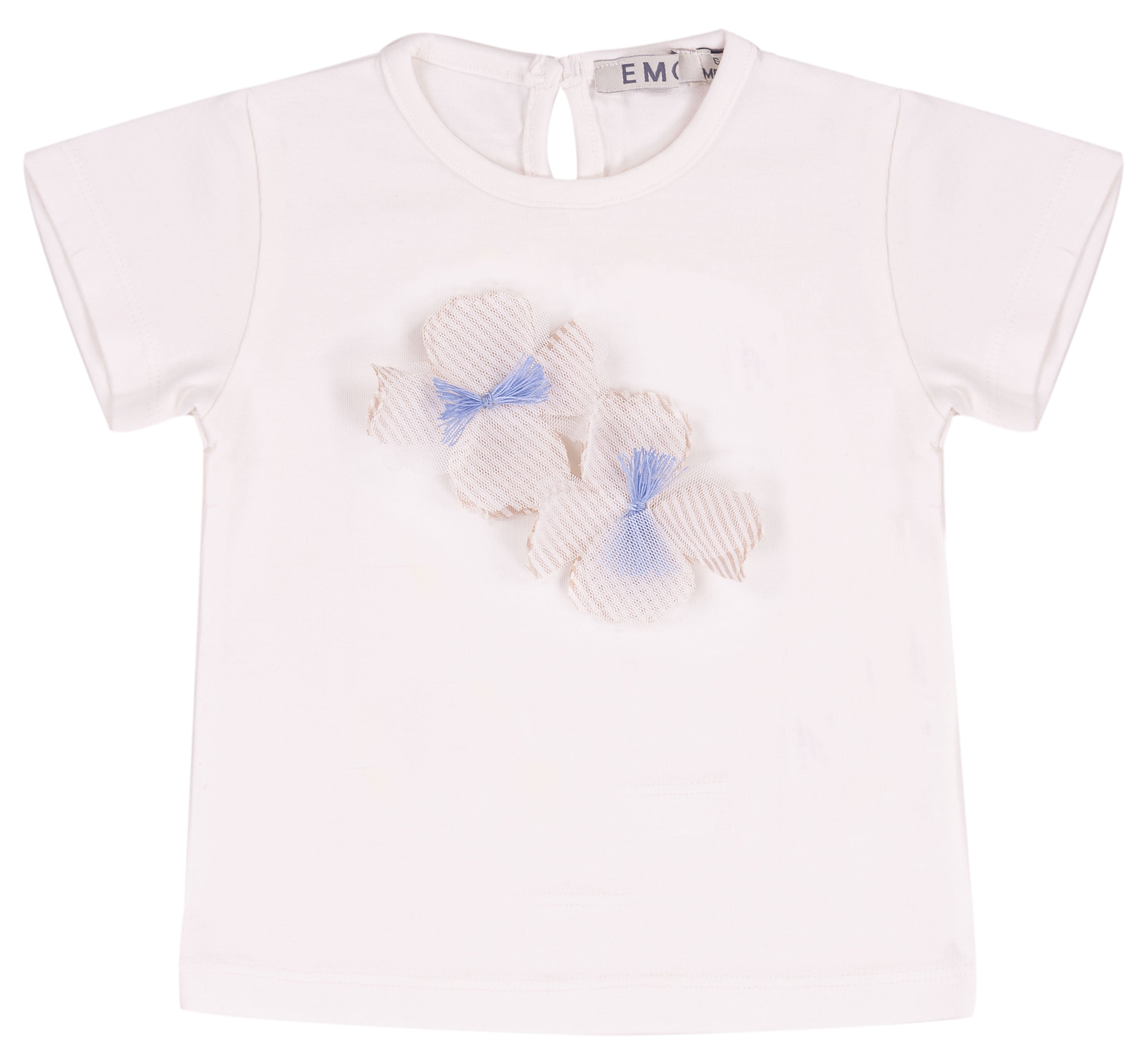 T-shirt Bambina in Cotone Elasticizzato con Stampa