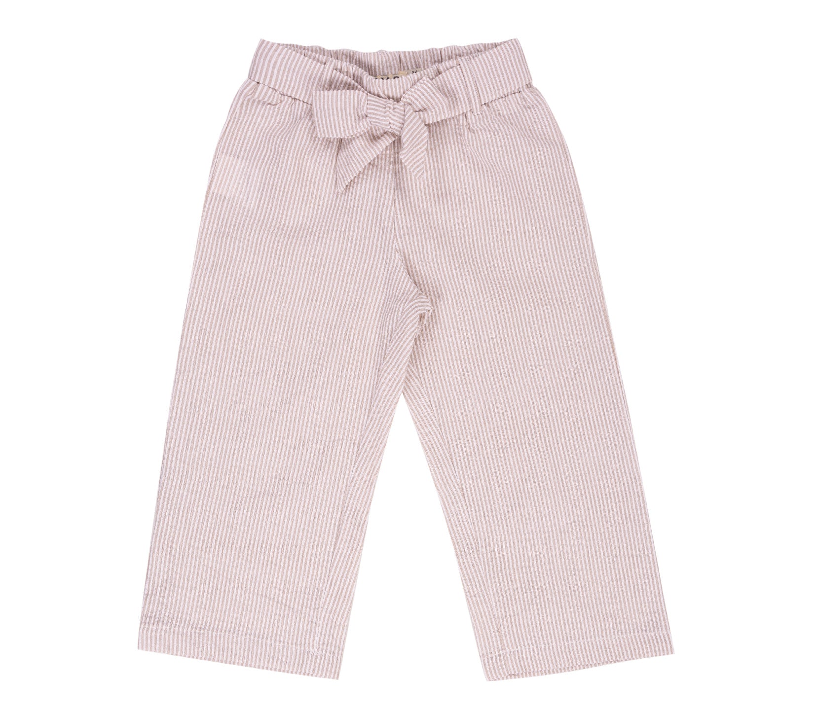 Pantalone Lungo Bambina in 100% Cotone Fantasia Righe