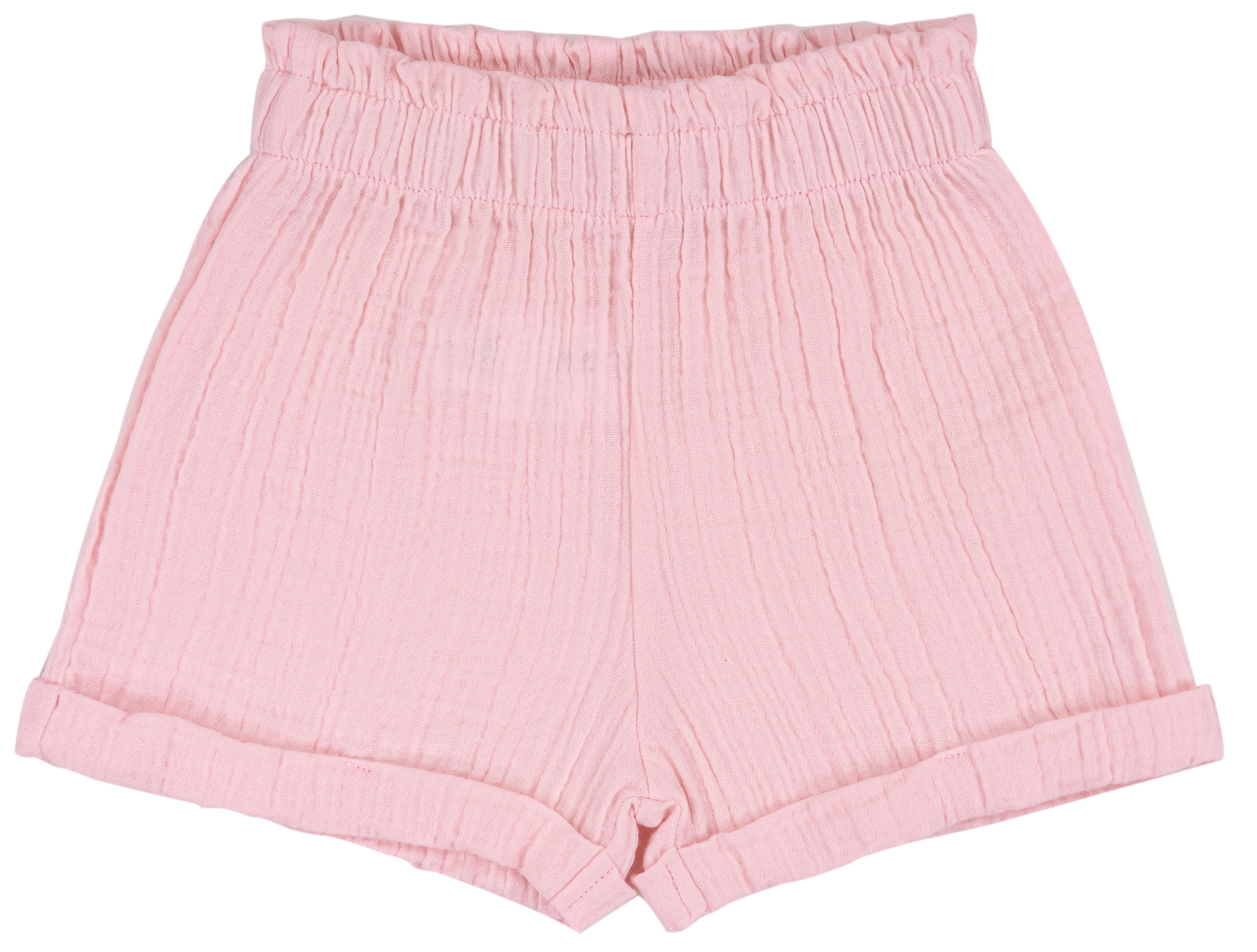 Pantalone Corto Bambina in Puro Cotone