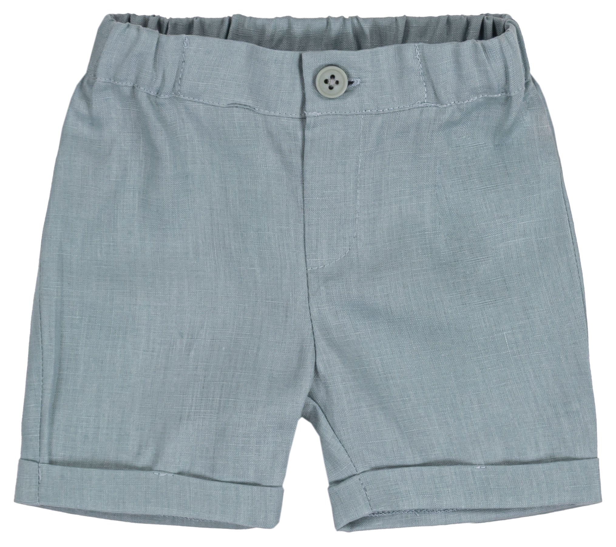 Pantaloncino Corto Bambino in 100% Lino con Bottone