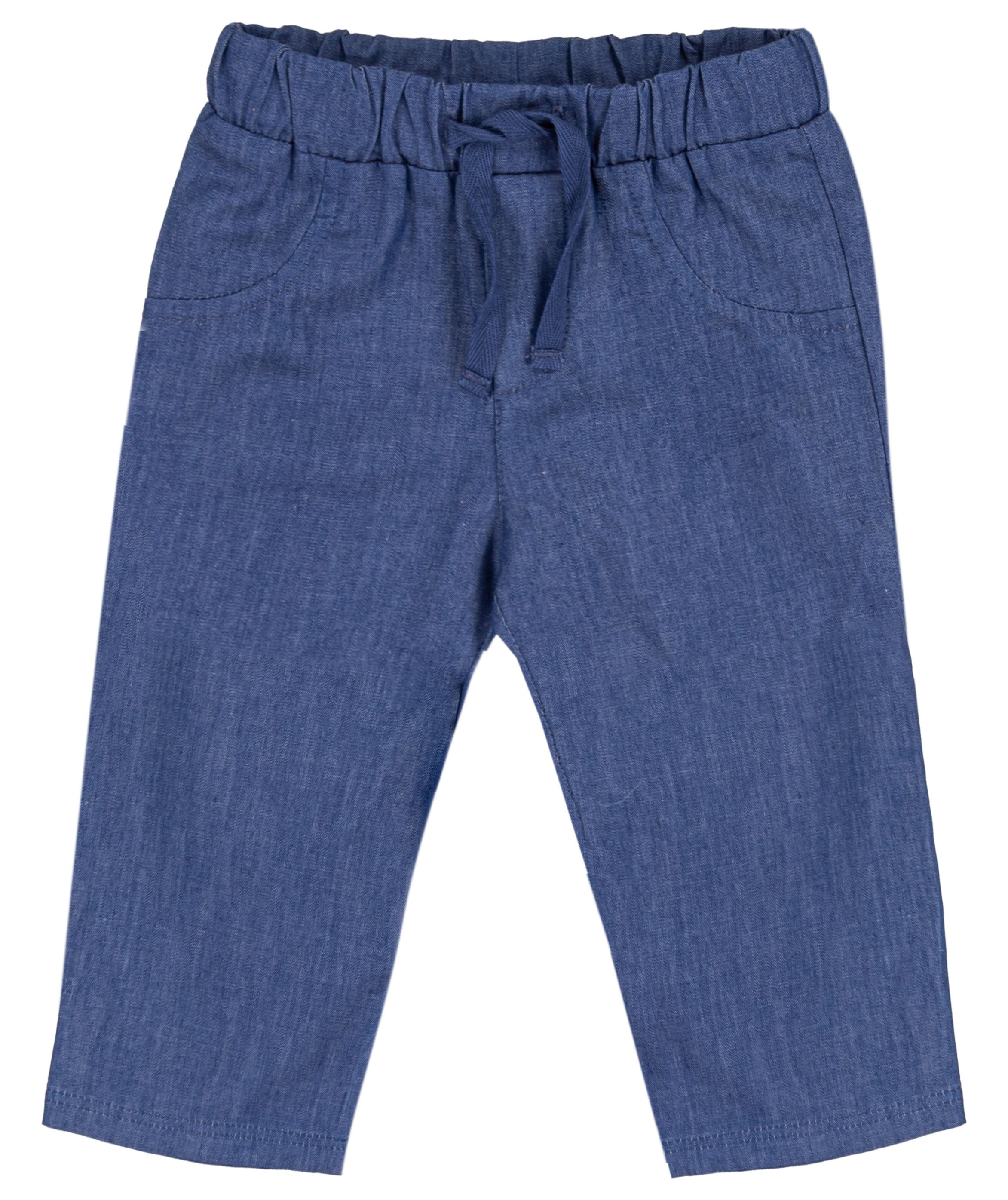 Pantalone Lungo Bambino in 100% Cotone con Laccetto