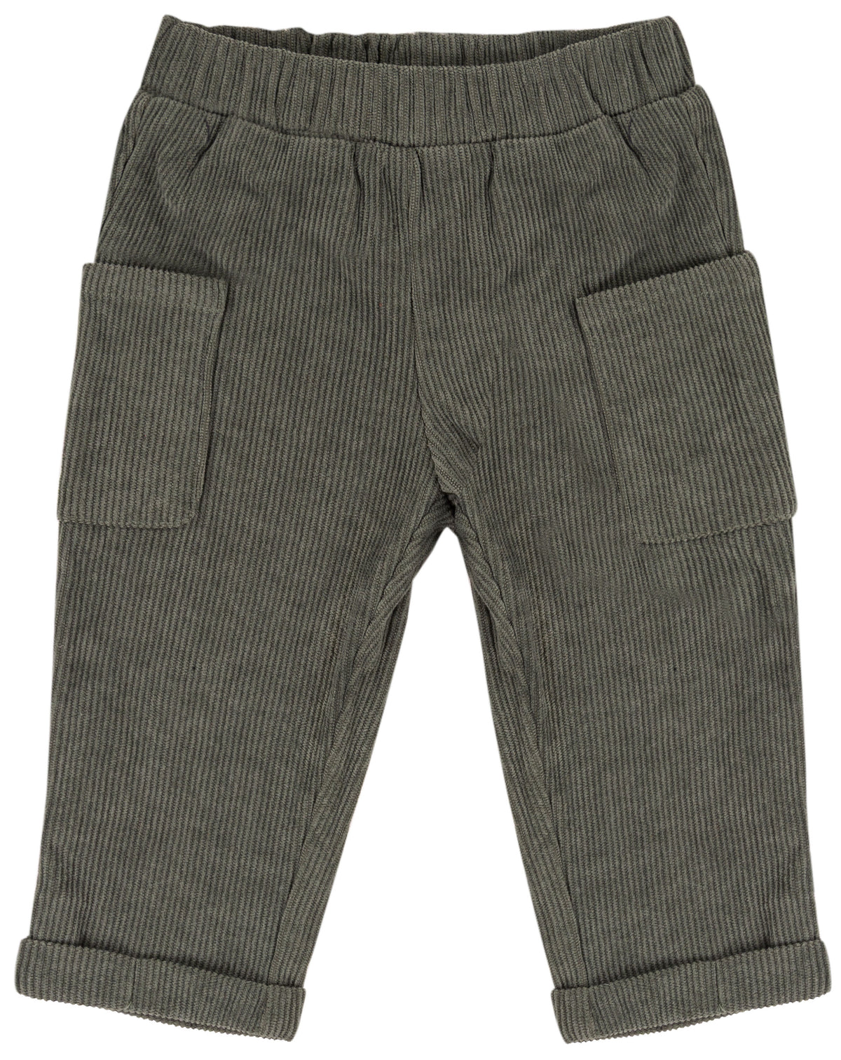 Pantalone Bimbo EMC in Velluto a Coste con Tasconi e Risvolto