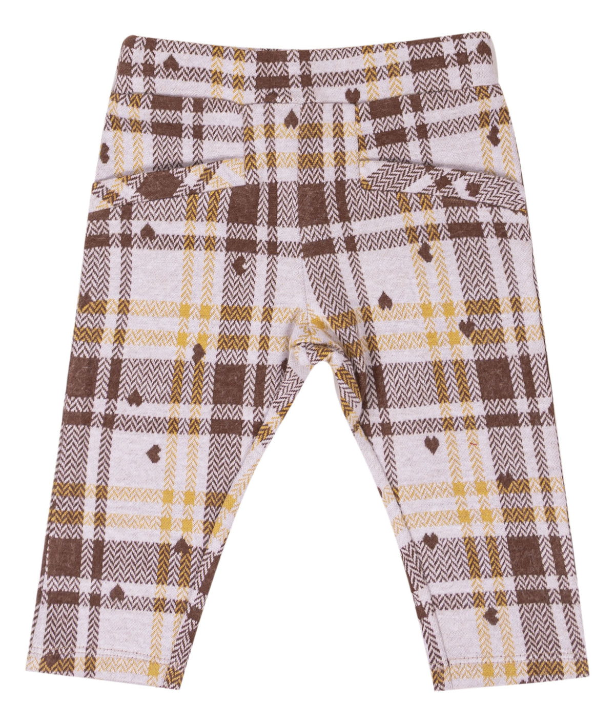 Pantalone Bimba EMC in Maglia a Quadri con Fiocco in Vita