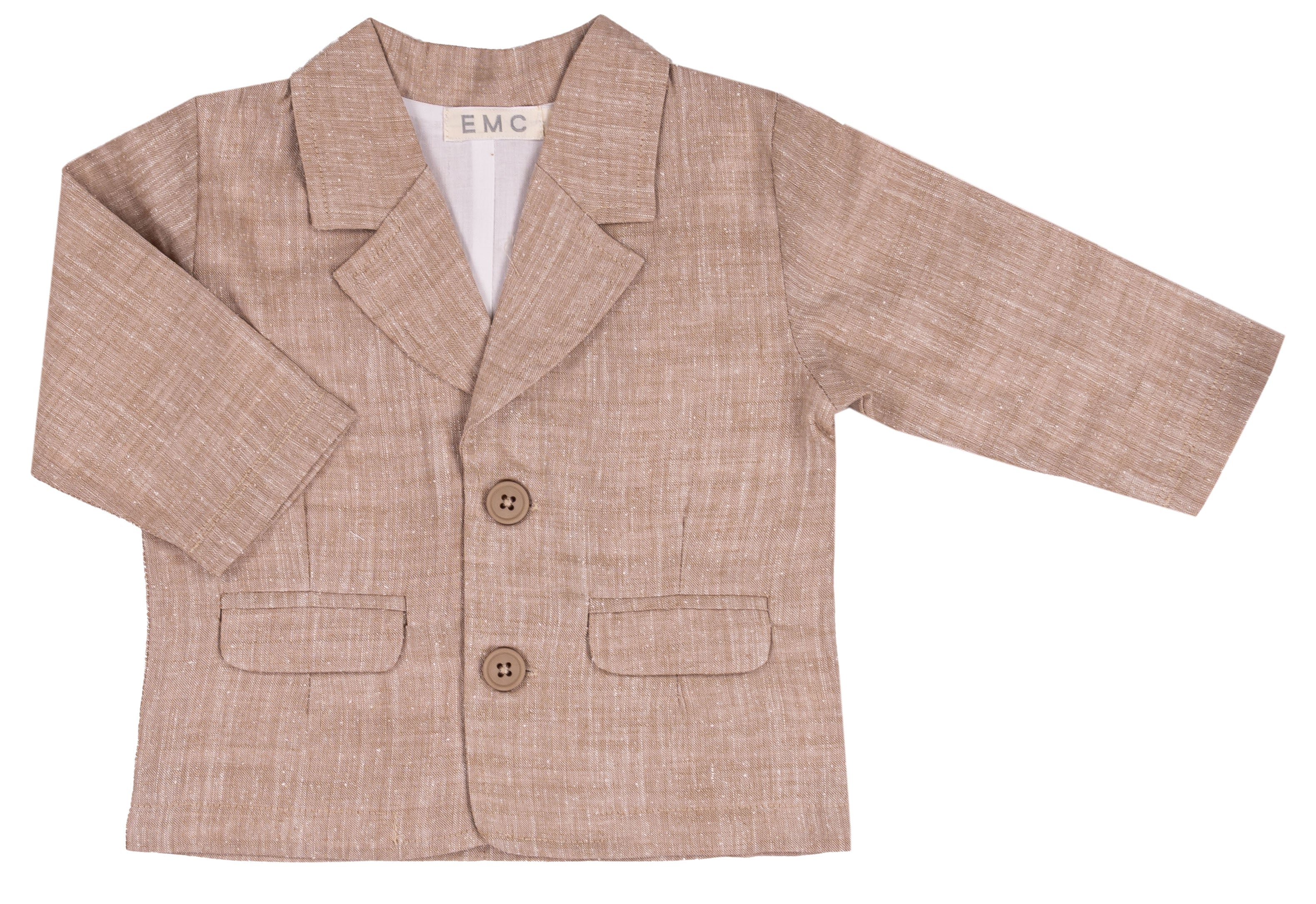Giacca Elegante Bambino in 100% Lino Blu Avio