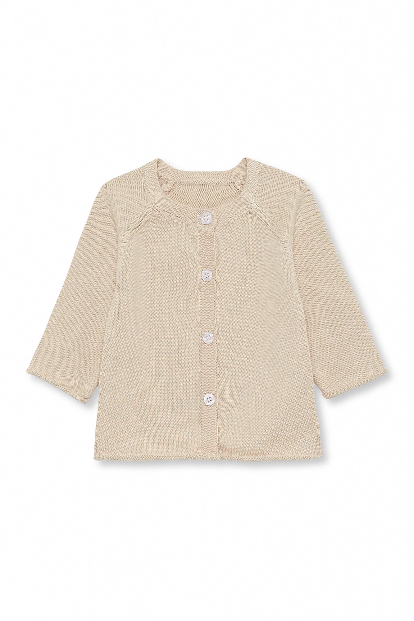 Cardigan in Puro Cotone con Bottoni