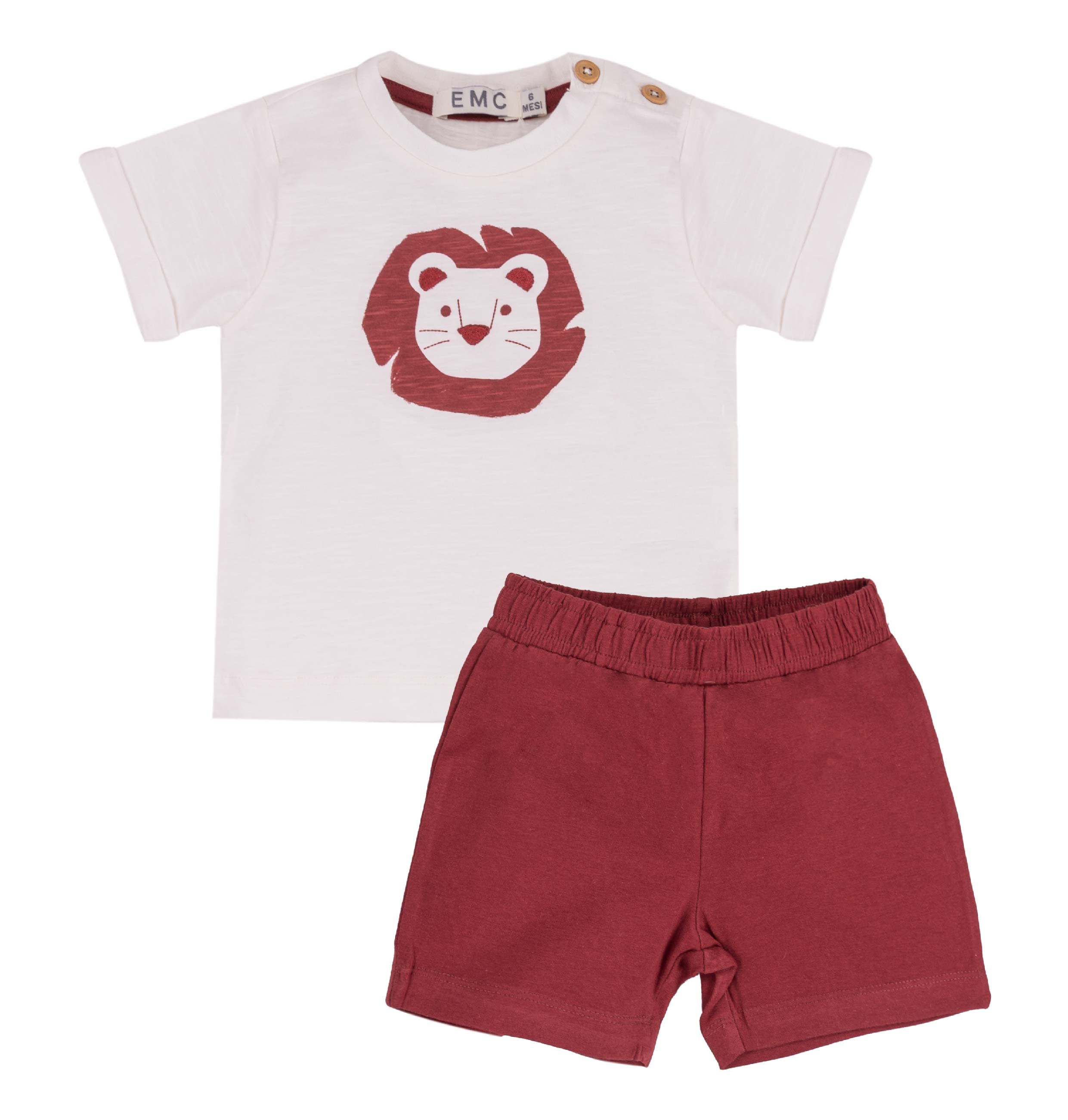 Completo Estivo Bimbo EMC | T-shirt con Grafica e Shorts Elastici