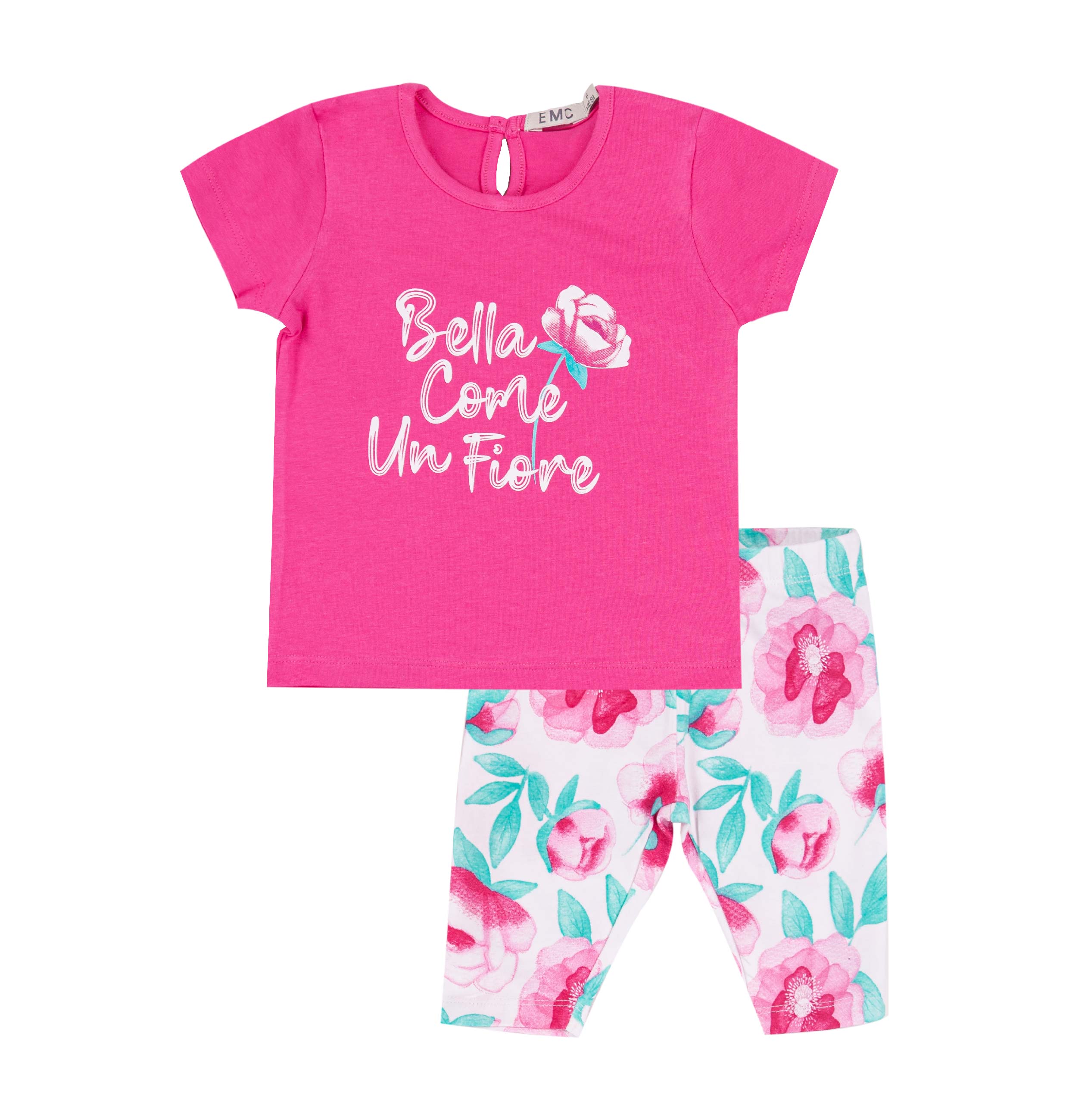 Completo Lungo Bambina EMC in Cotone | Set Tuta Elasticizzata