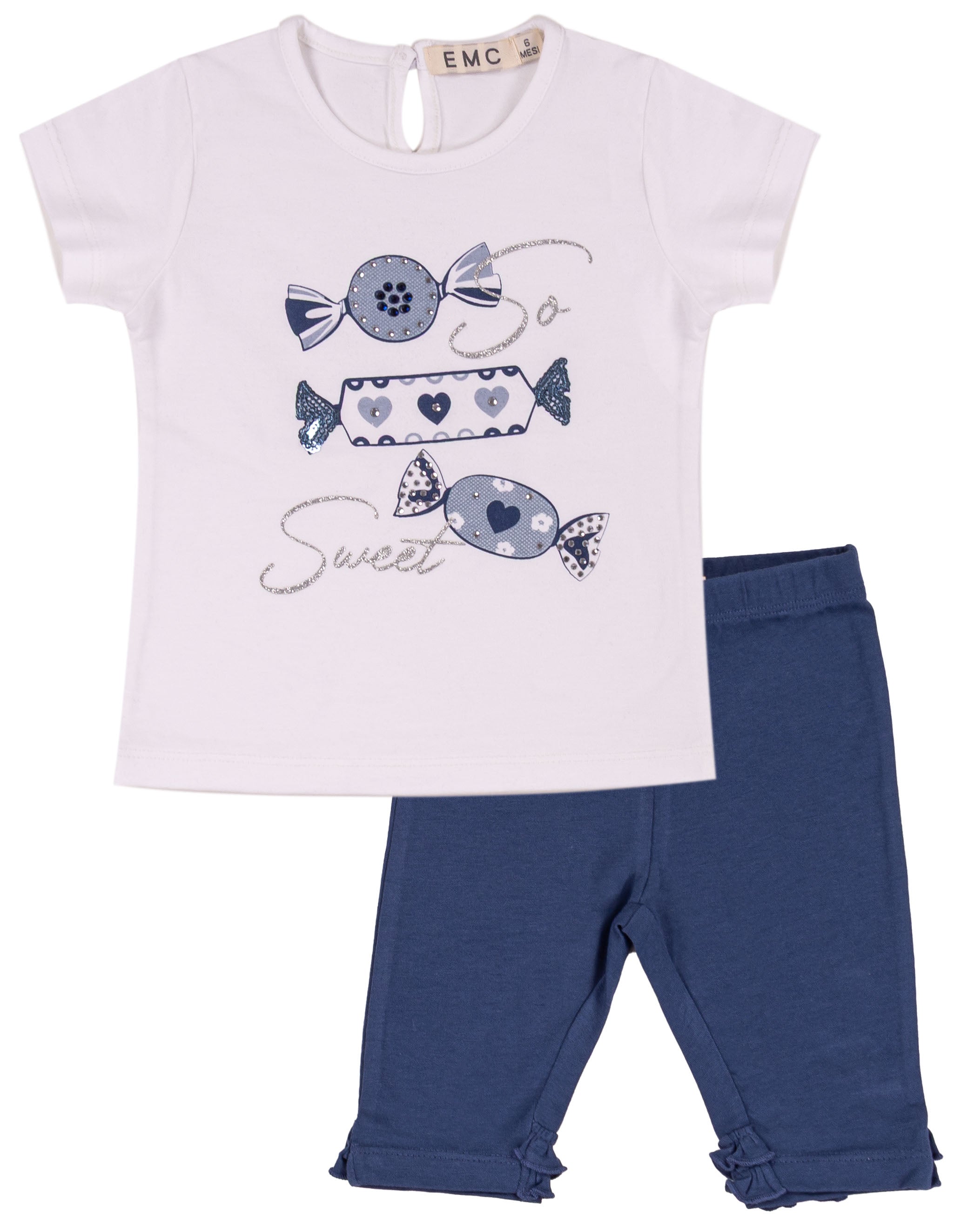 Completo Bambina "So Sweet" con T-shirt e Leggings