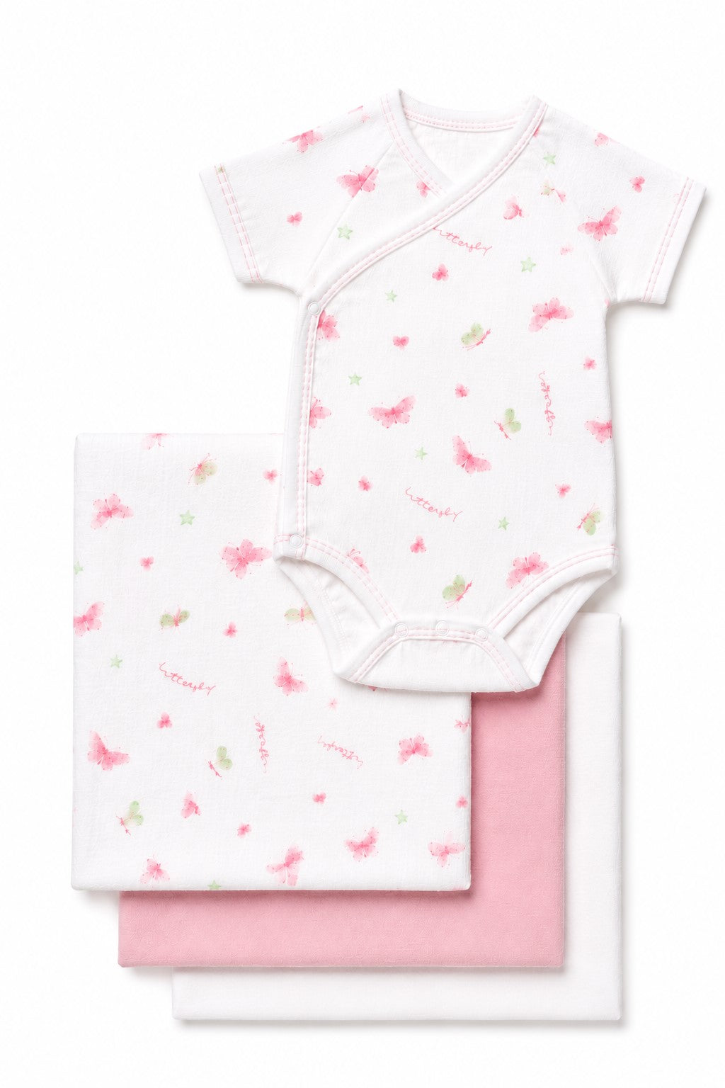 Set Regalo Neonato 4 Pezzi in Bamboo