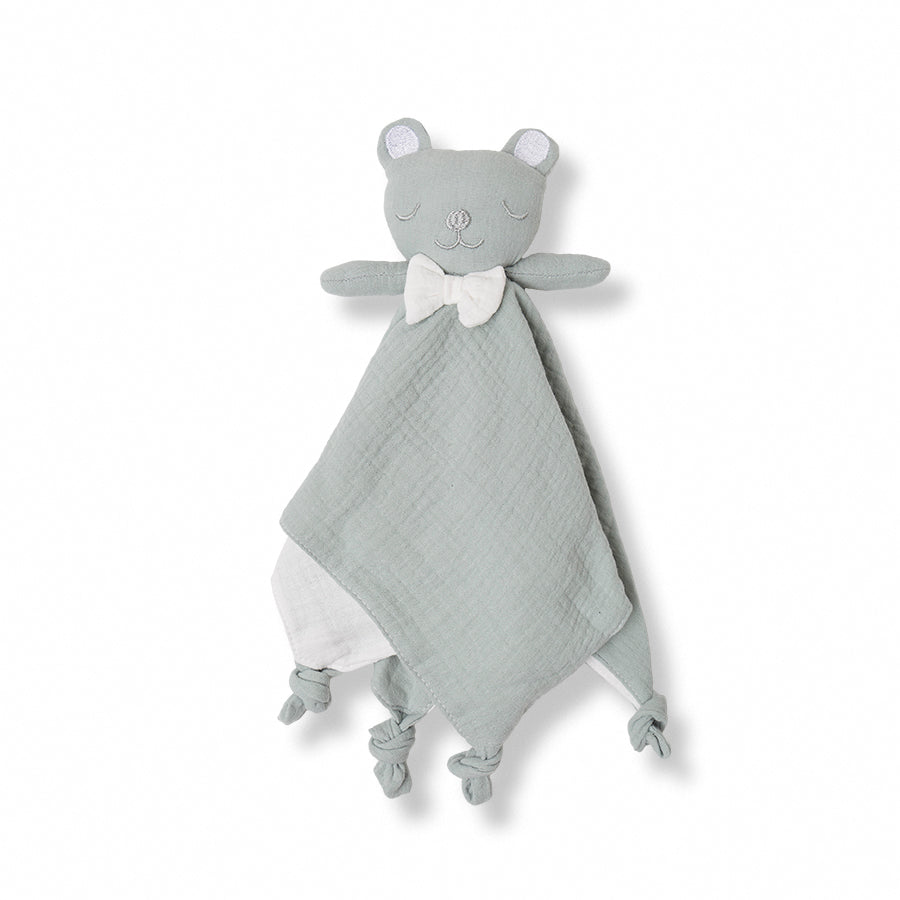 Set Regalo Neonato Orsetto con Doudou, Bavaglino e Massaggiagengive