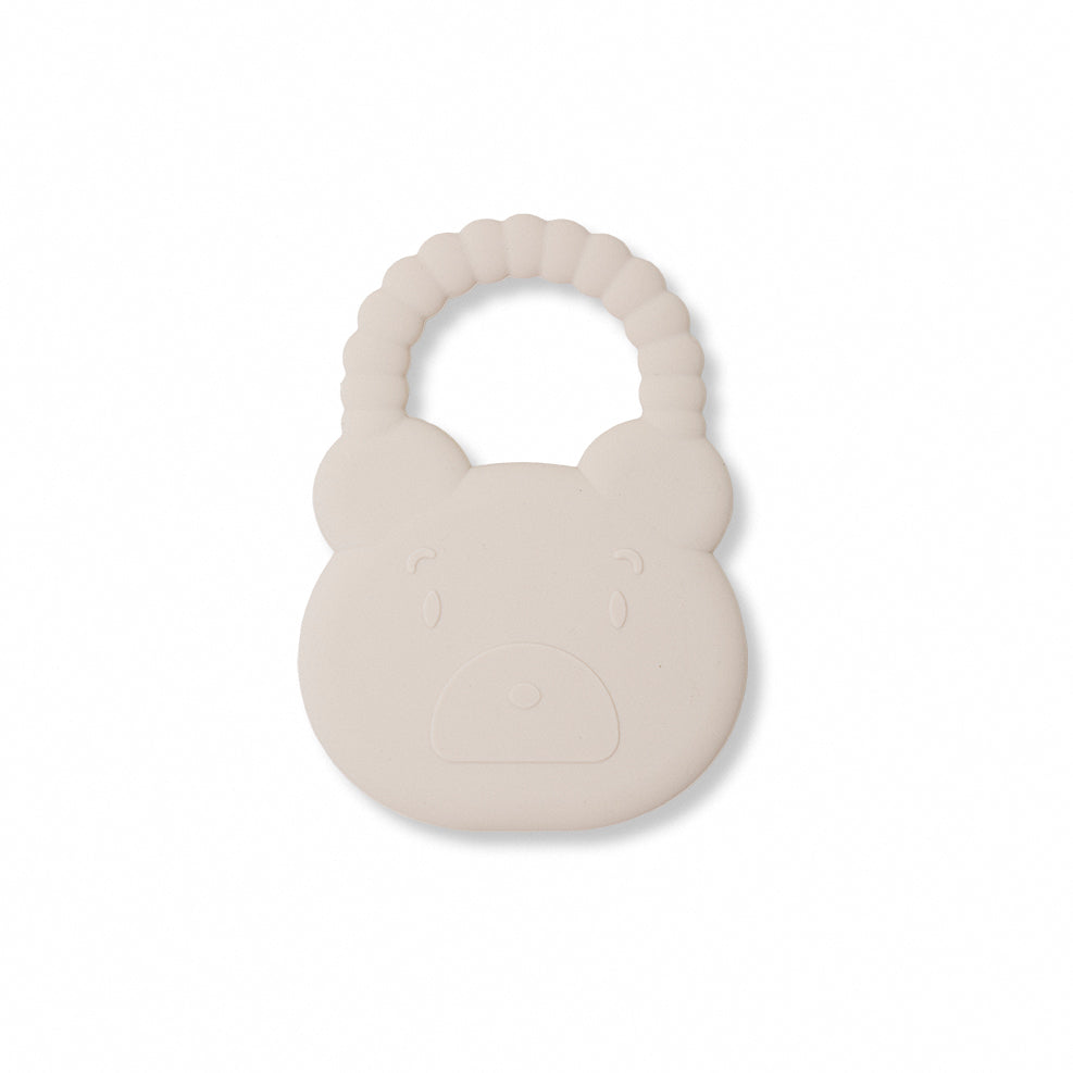 Set Regalo Neonato Orsetto con Doudou, Bavaglino e Massaggiagengive