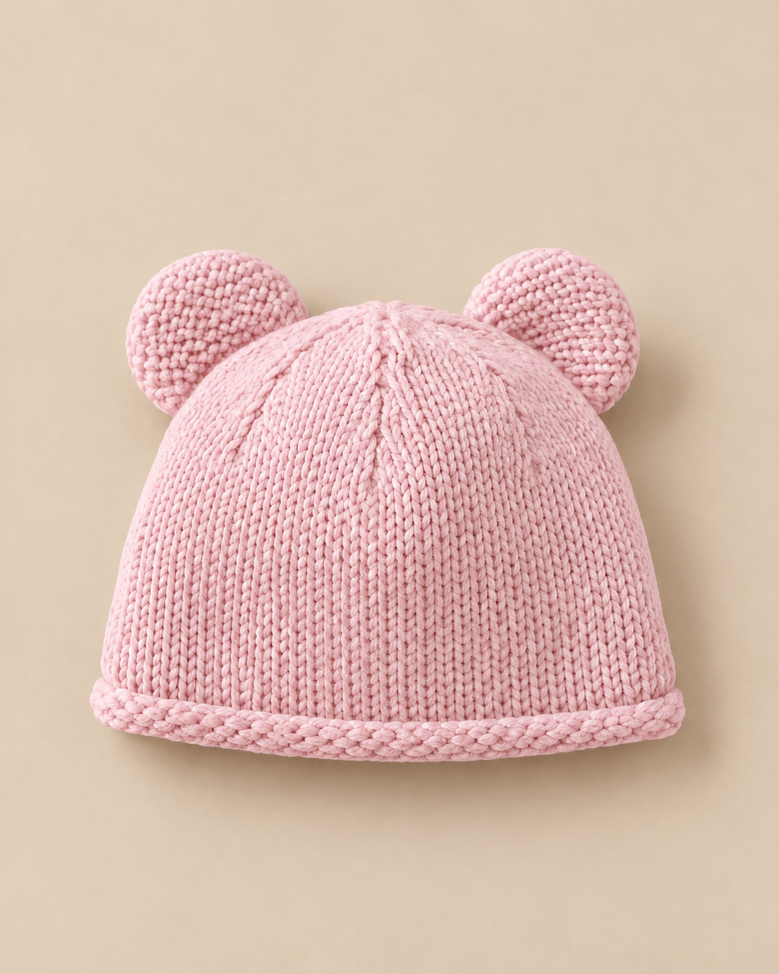 Berretto Tricot per Neonato in Cotone