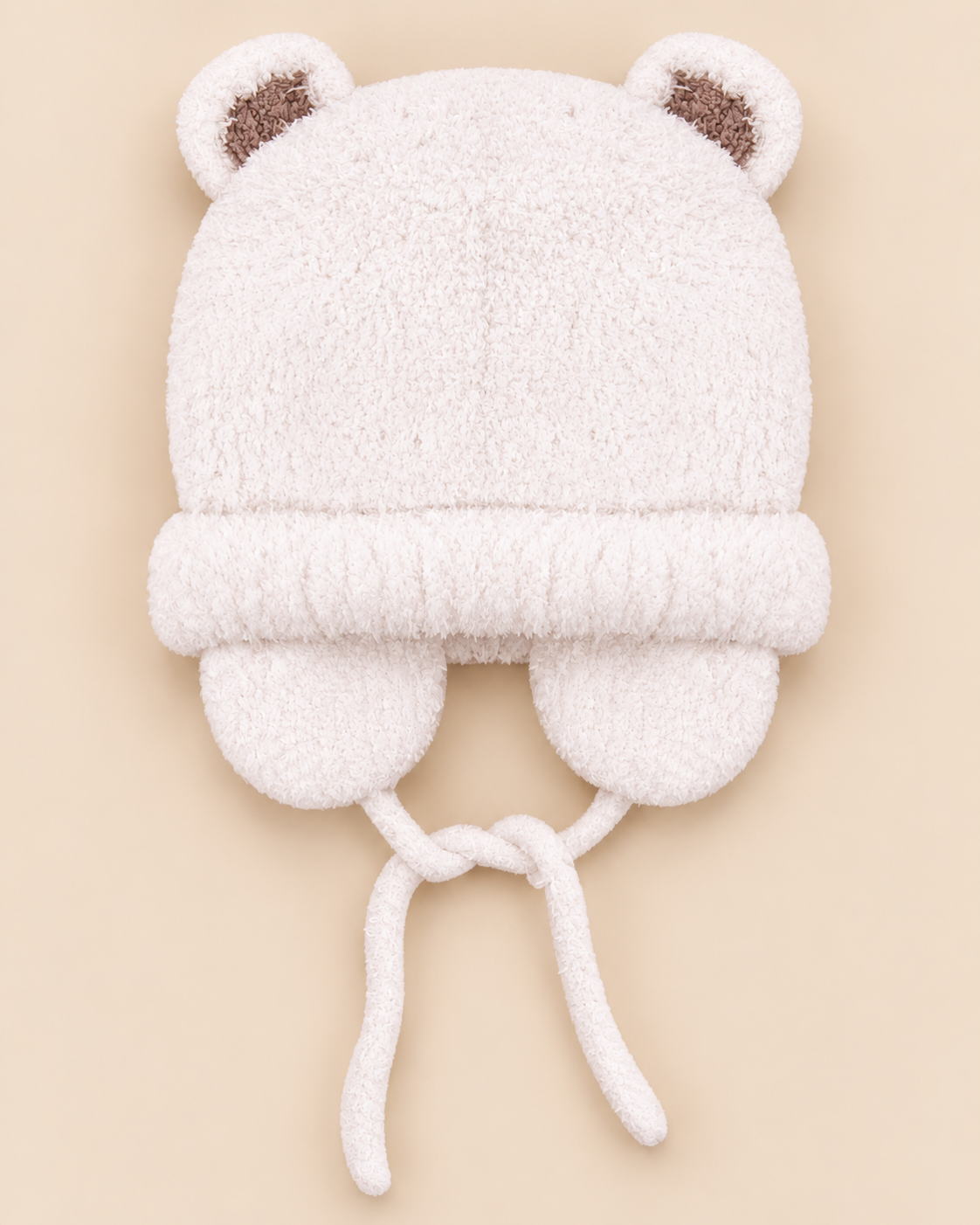 Cappellino EMC in Tricot con Orecchie da Orsetto e Laccetti