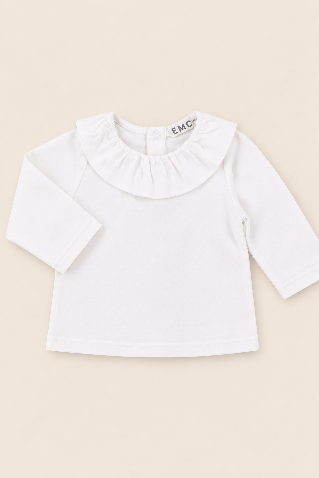 Maglia Bimba EMC Manica Lunga con Collo a Balza Arricciata