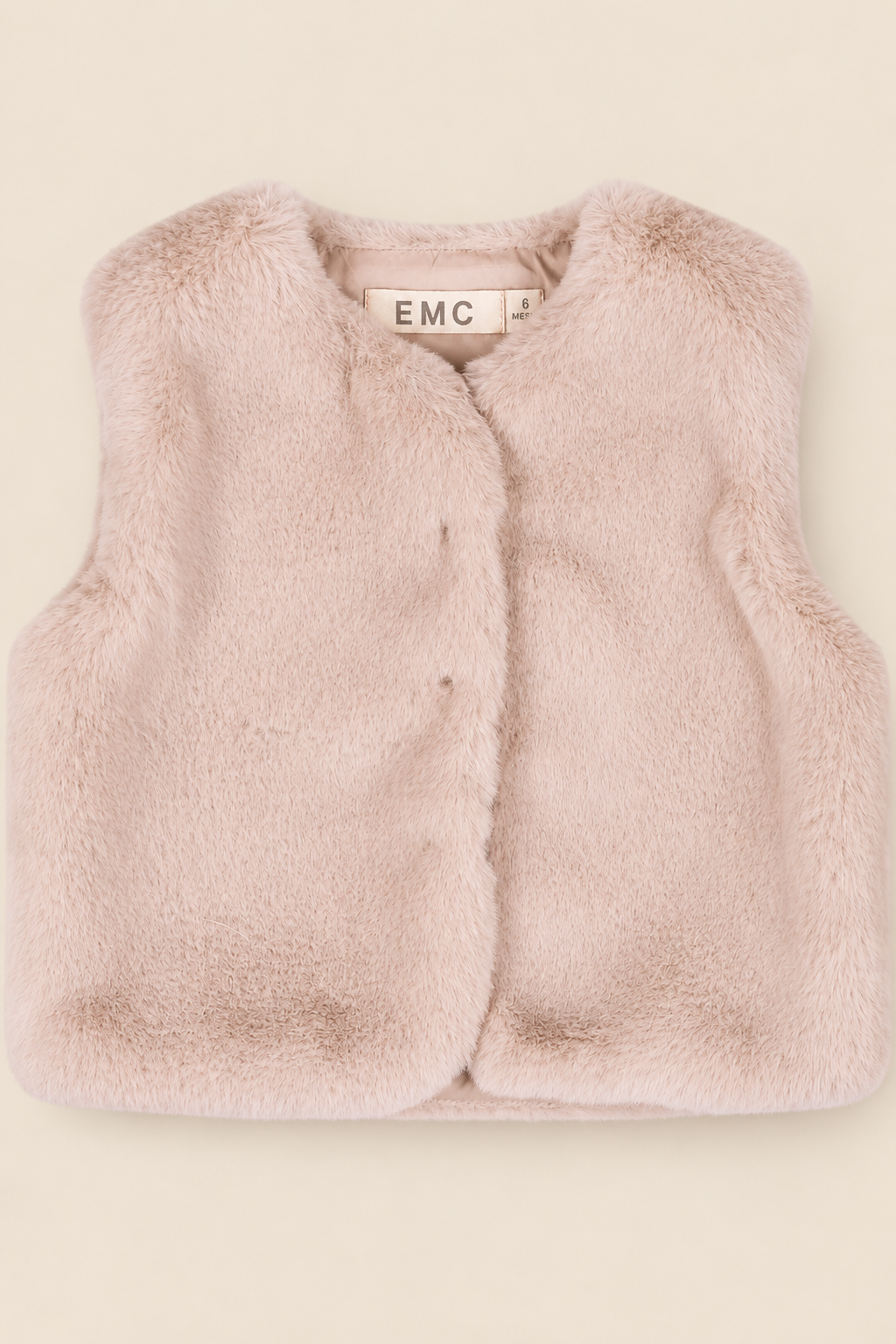Gilet Bimba EMC Smanicato in Pelliccia Ecologica