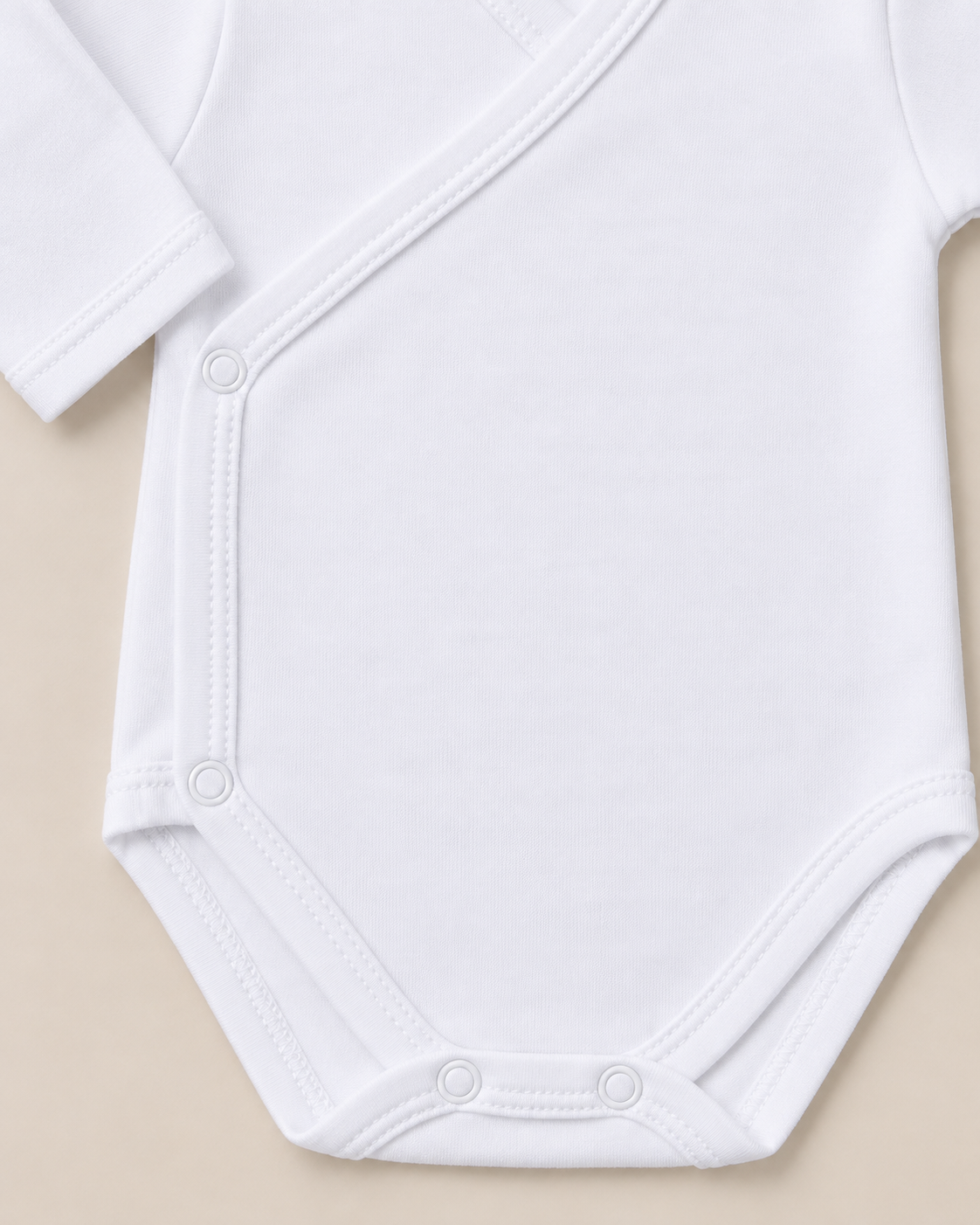 Set 3 Body Neonato Unisex Manica Lunga in Caldo Cotone con Apertura a Portafoglio