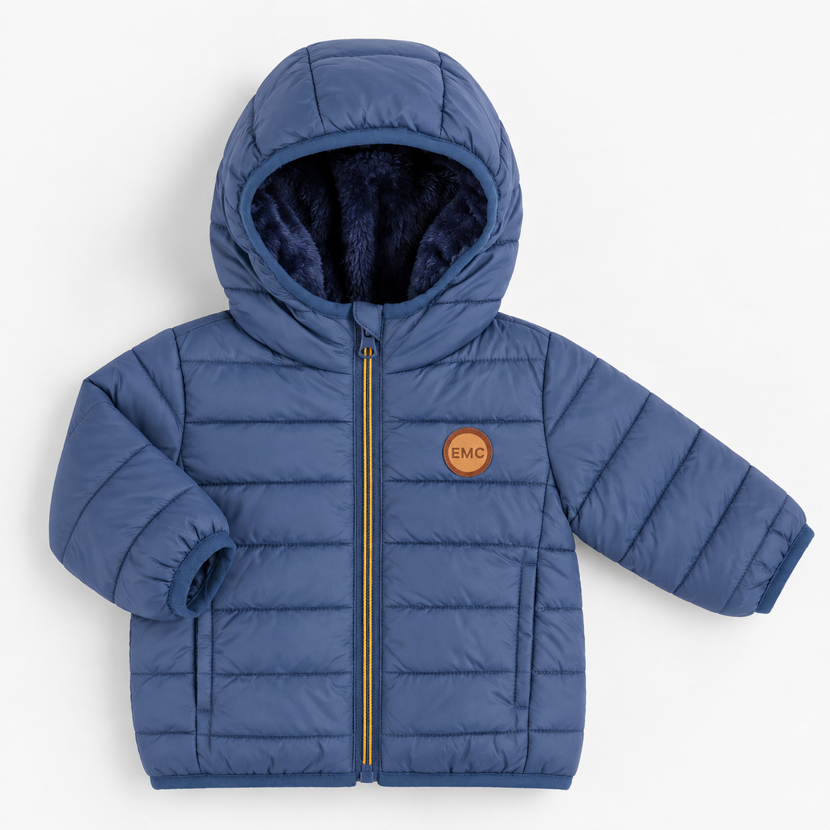 Giubbino Bimbo EMC Blu Imbottito con Zip