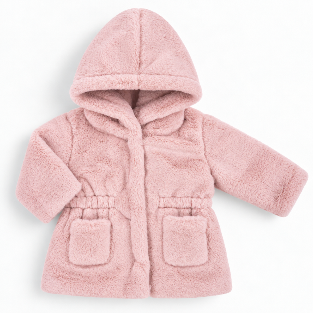 Cappottino Bimba EMC in Ecopelliccia con Cappuccio e Tasche