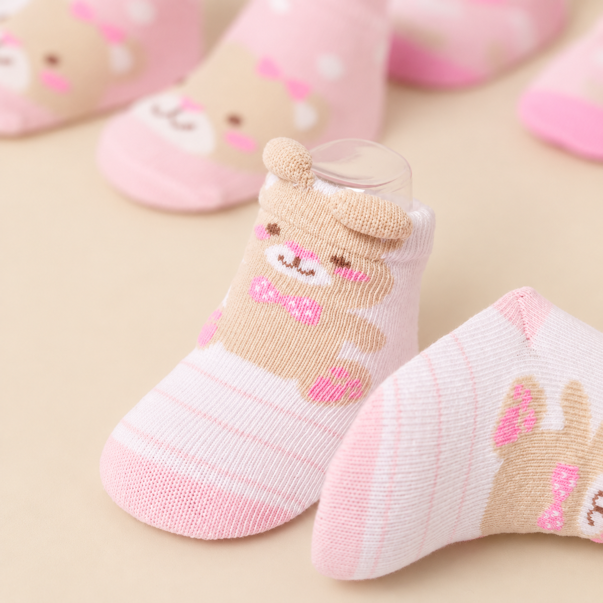 Set 3 Calzini Neonato  in Cotone