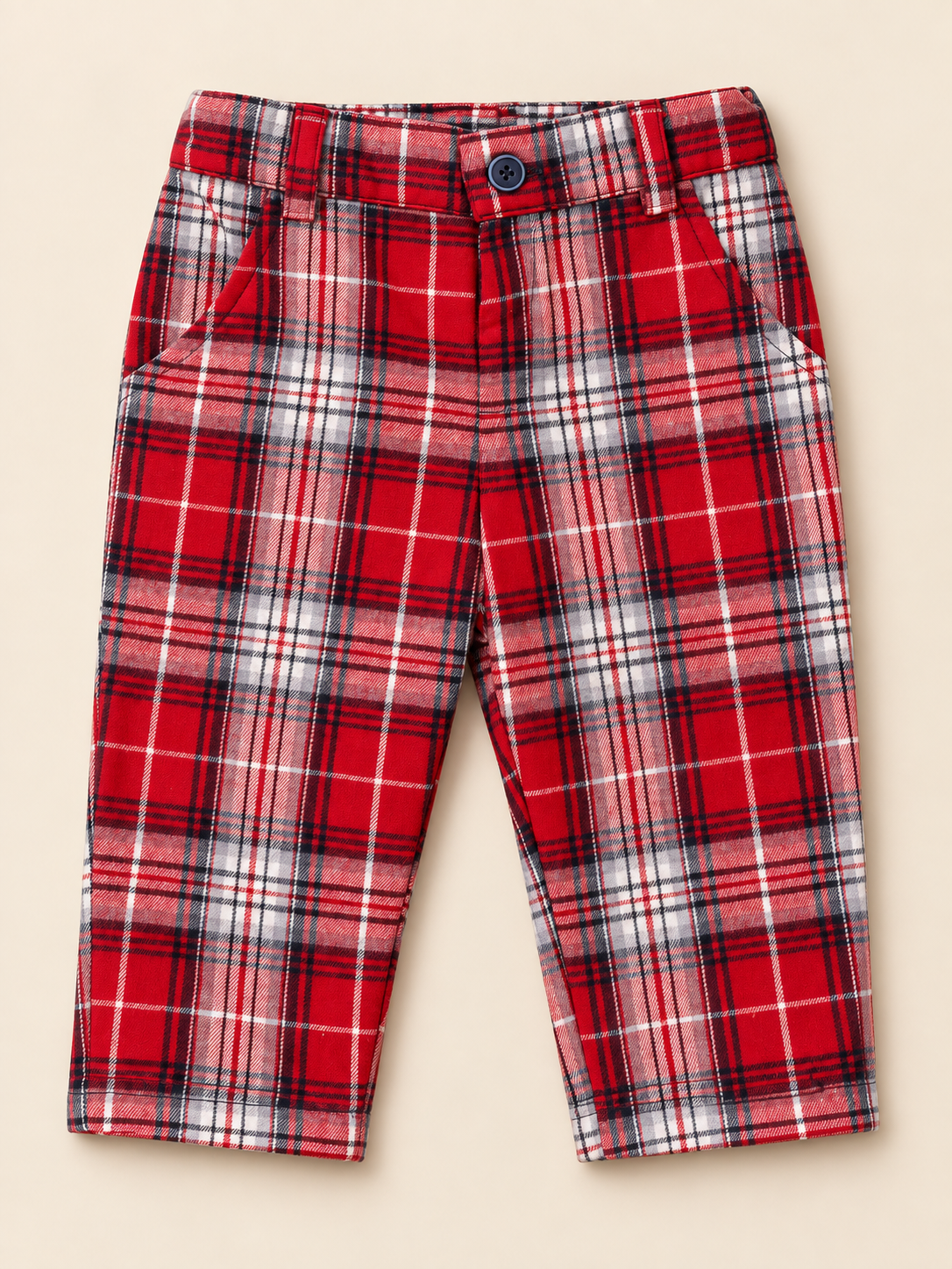 Pantalone Lungo Bimbo EMC Rosso in Flanella