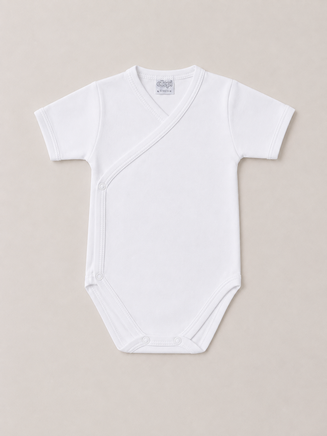 Set 3 Body Neonato Unisex in Costina di Cotone con Apertura a Portafoglio