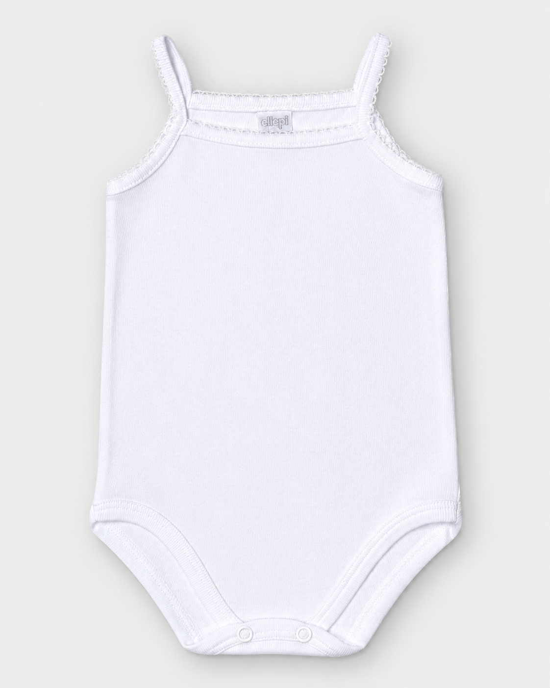 Set 3 Body Bambina a Spalline in Costina di Cotone