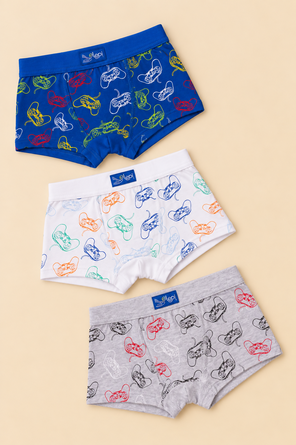 Set 6 Boxer Bambino in Cotone Elasticizzato