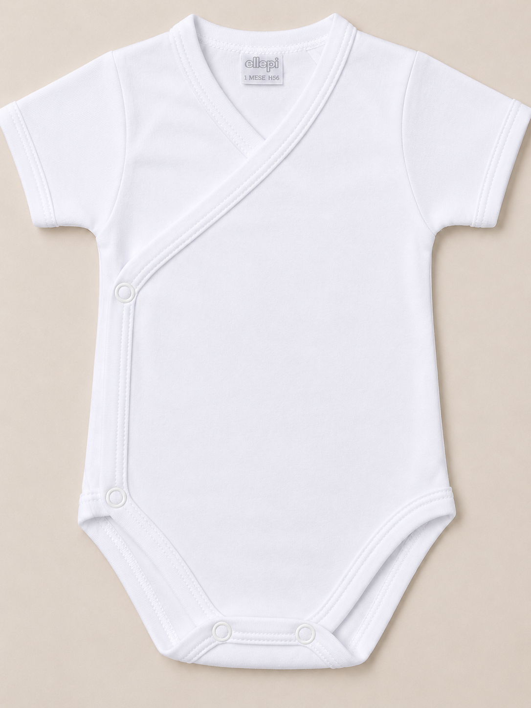 Set 3 Body Neonato Unisex in Caldo Cotone con Apertura a Portafoglio