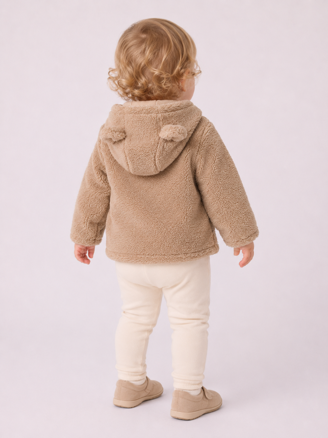 Giacca Teddy EMC con Cappuccio, Orecchie e Zip
