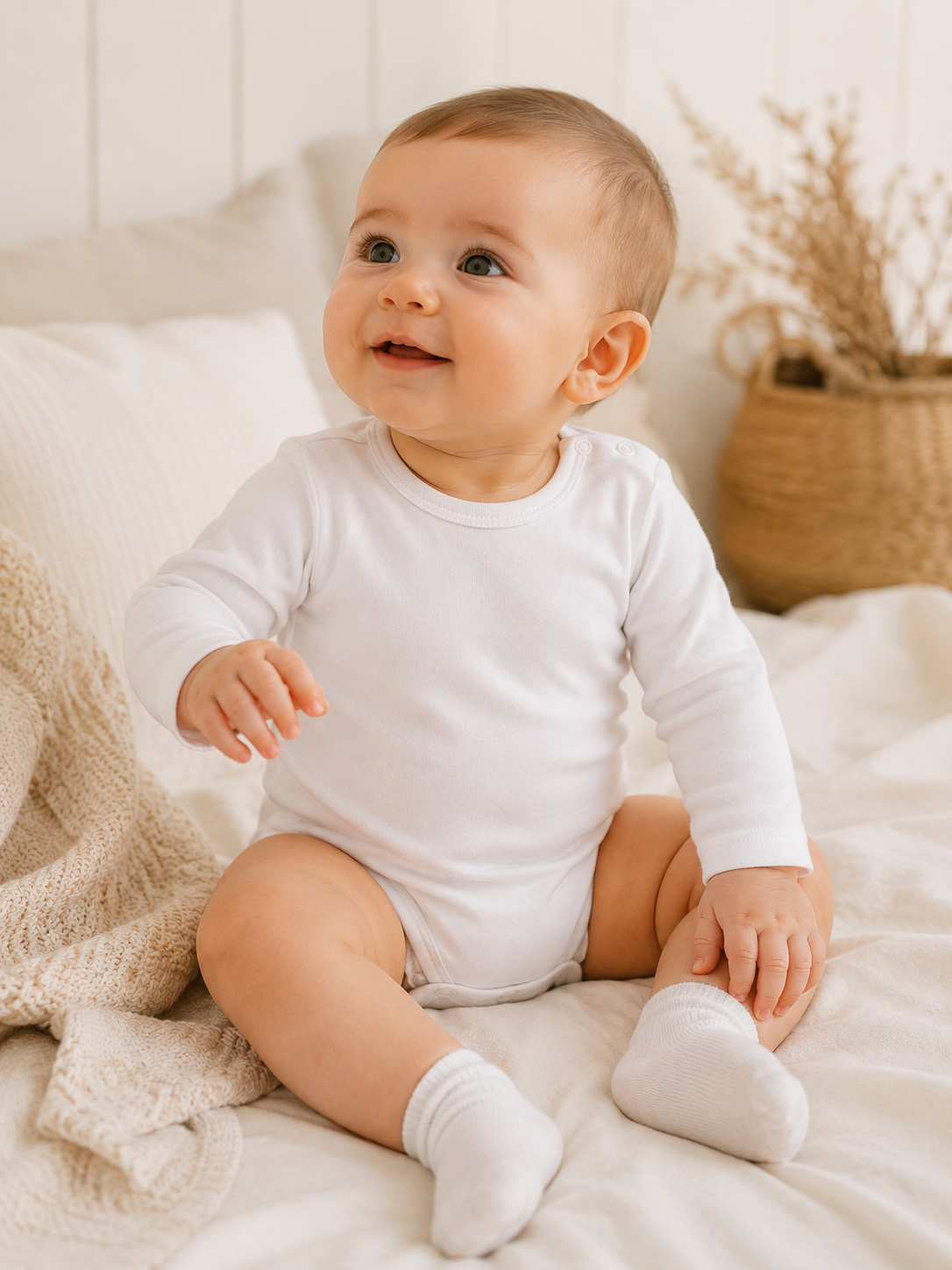 Set 3 Body Neonato Unisex Manica Lunga in Caldo Cotone