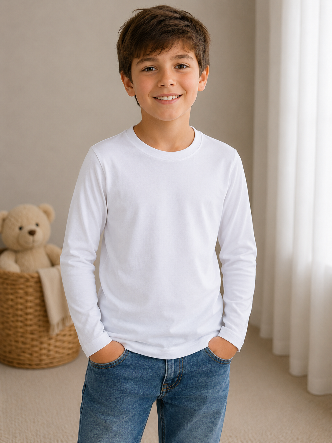 Set 3 Magliette Intime Bambino in Caldo Cotone