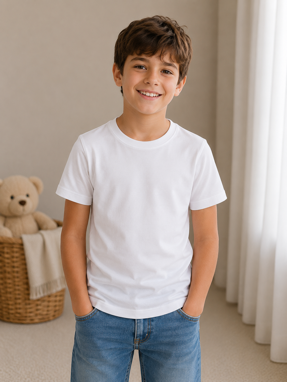 Set 3 Magliette Intime Bambino in Caldo Cotone