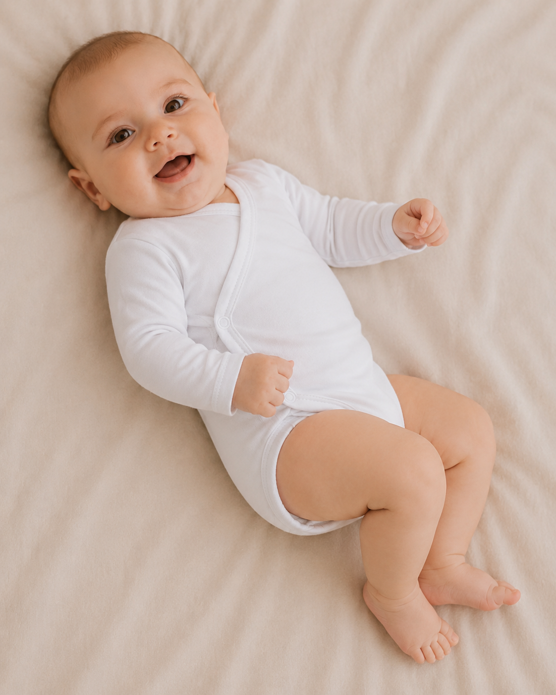 Set 3 Body Neonato Unisex Manica Lunga in Caldo Cotone con Apertura a Portafoglio
