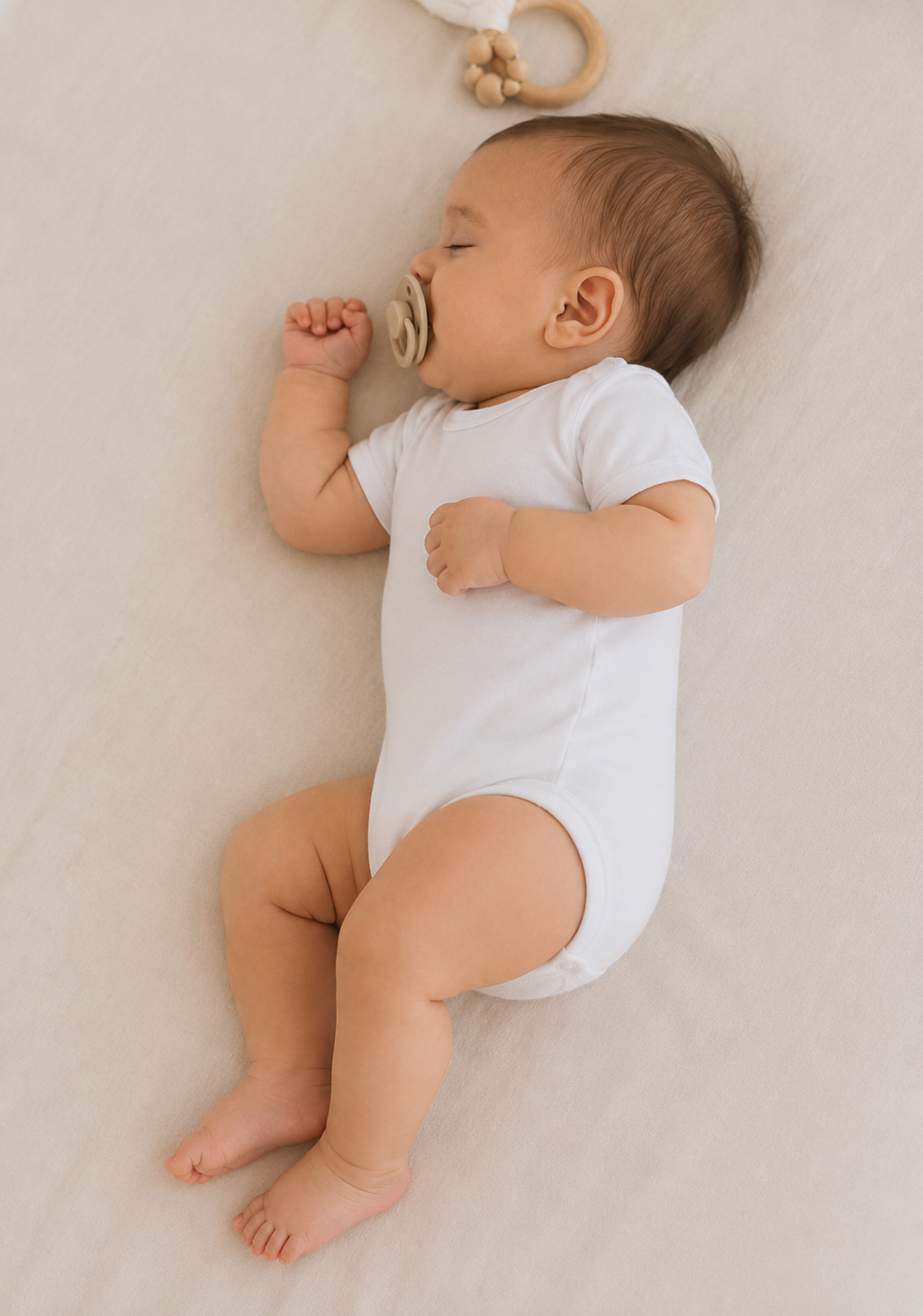 Set 6 Body Neonato Unisex in Costina di Cotone