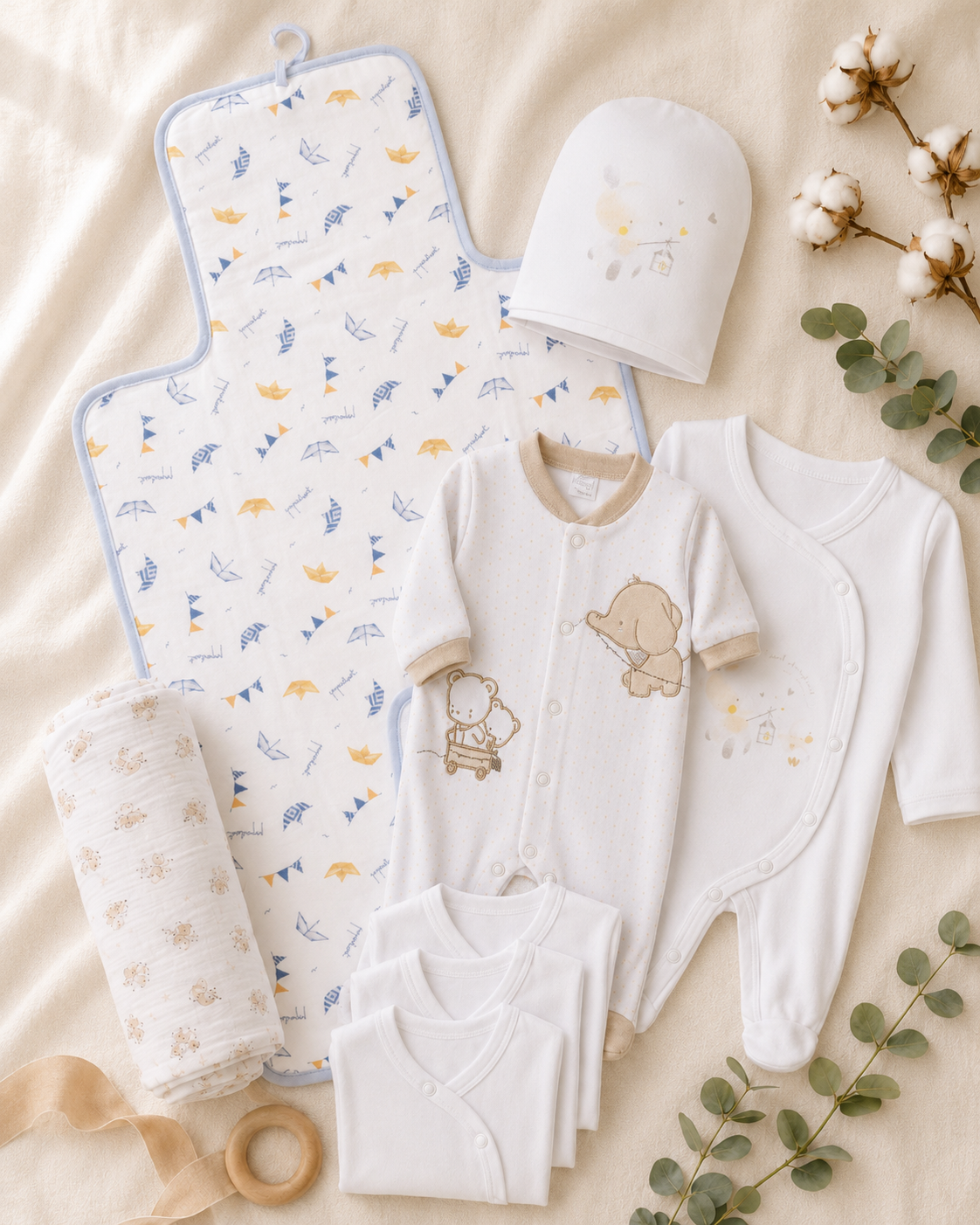 Set Nascita "Primo Abbraccio" – Kit Ospedale Completo