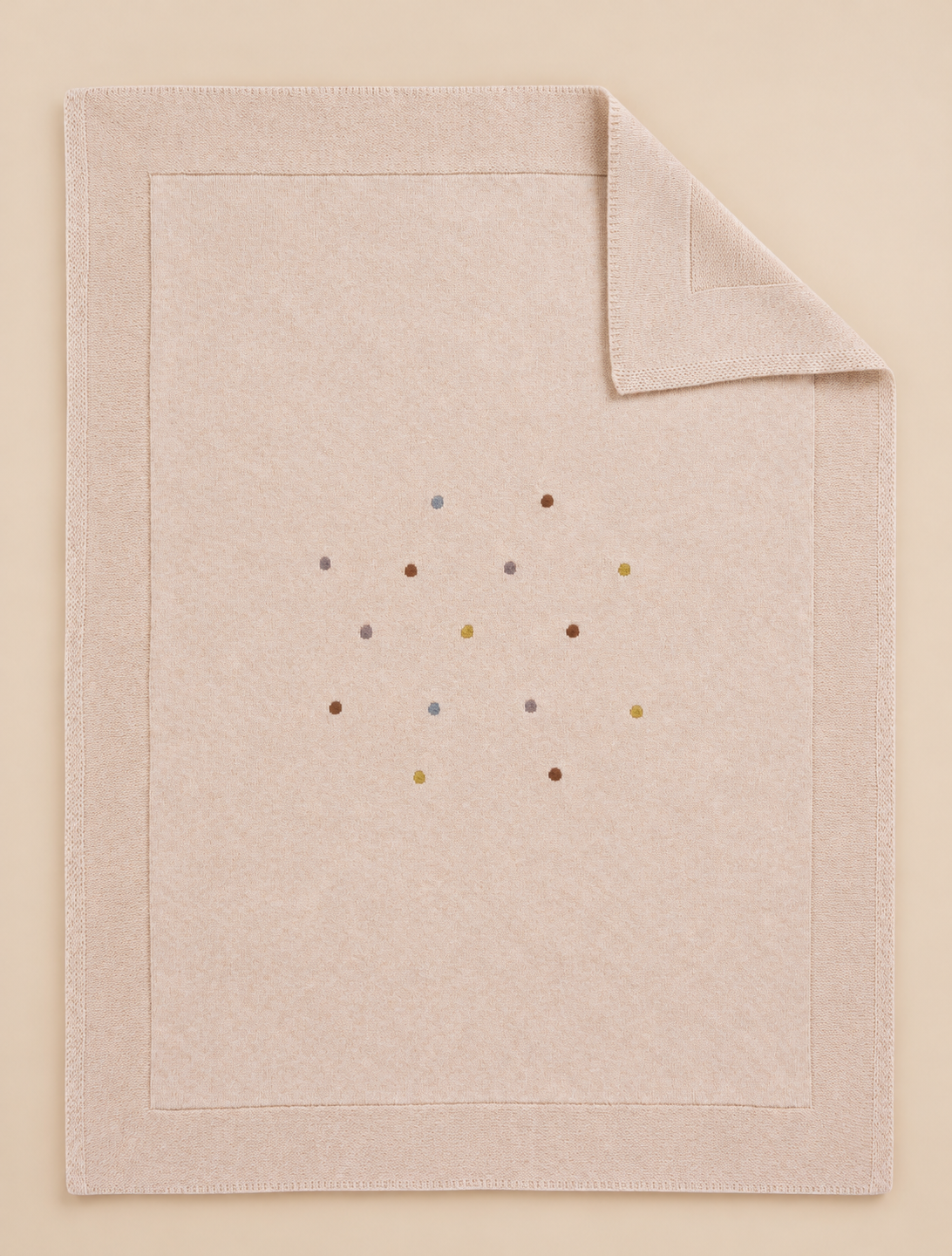 Copertina Neonato Beige e Pois
