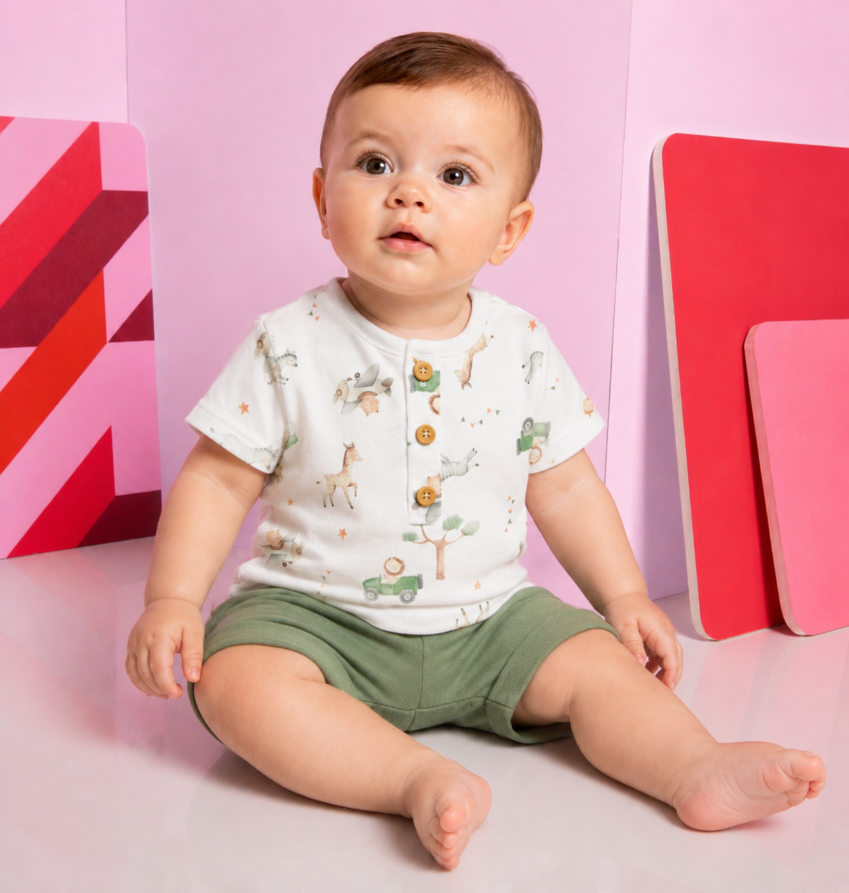Completo Bambino T-Shirt e Pantaloncino in Cotone