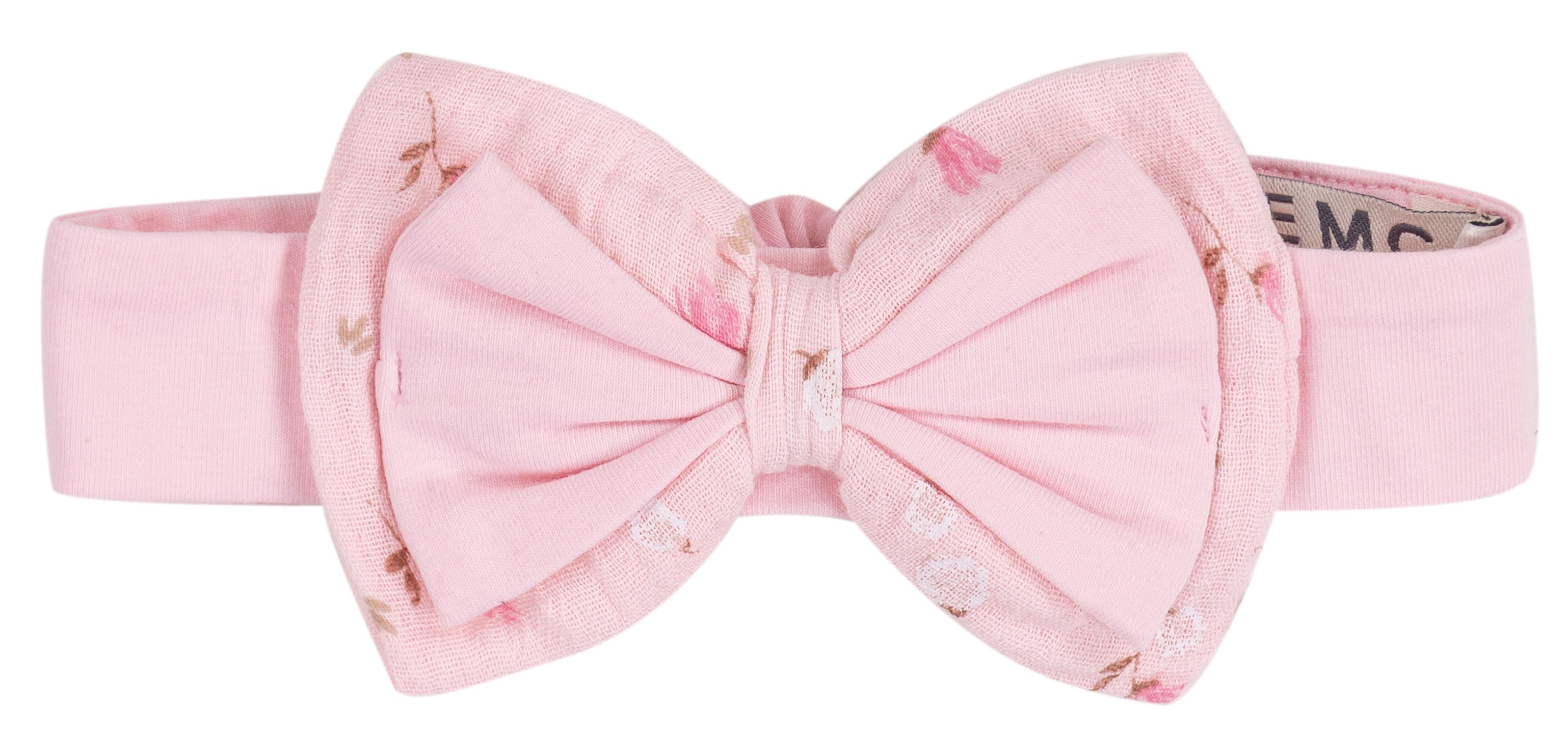 Fascetta per Capelli Bambina in Cotone Elasticizzato con Fiocco