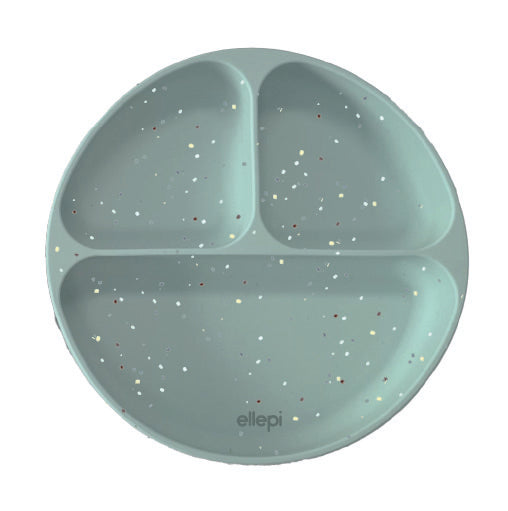Piatto in Silicone con Ventosa e 3 Scomparti