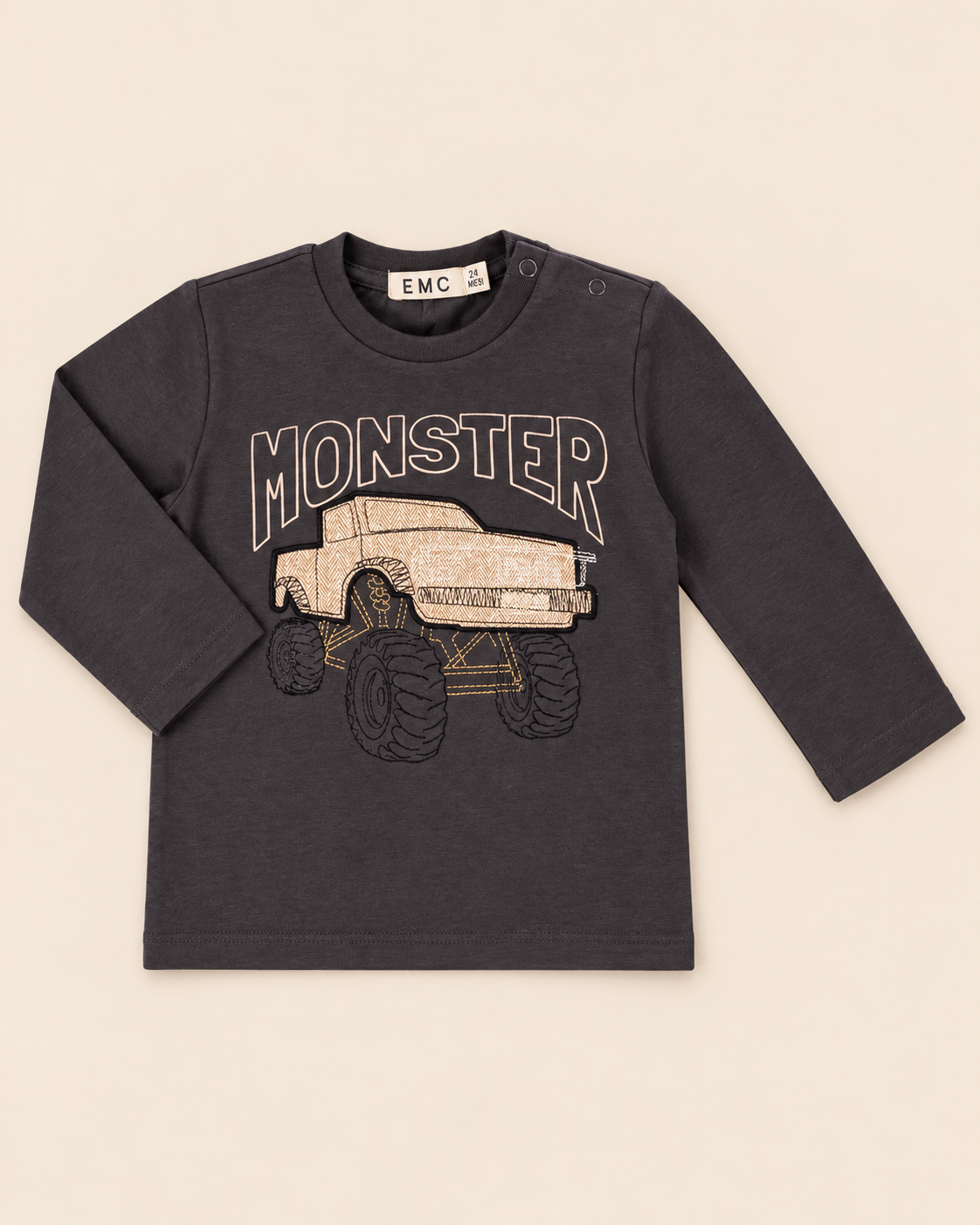 T-shirt a Manica Lunga in Cotone Bimbo EMC