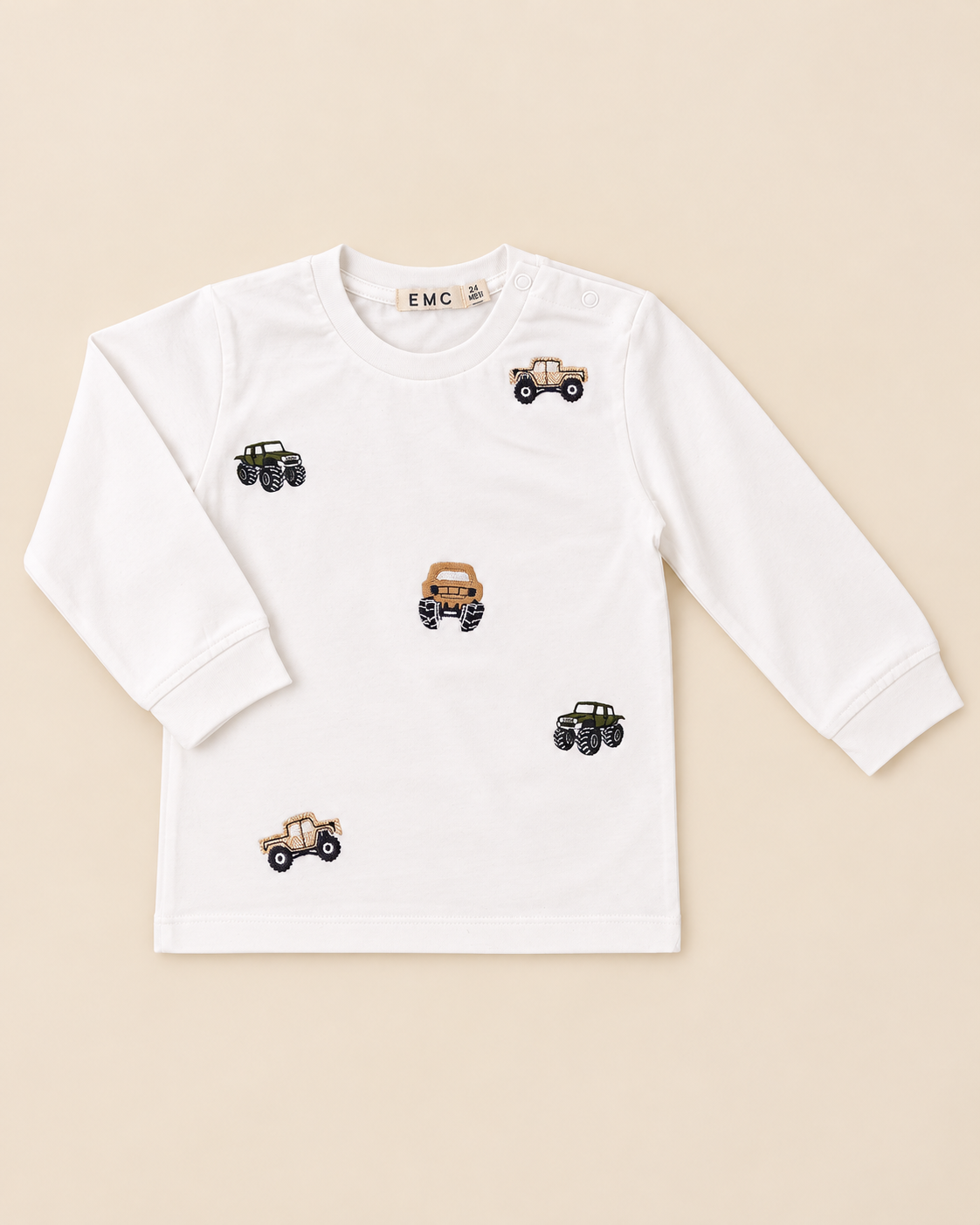 T-shirt a Manica Lunga in Cotone Bimbo EMC
