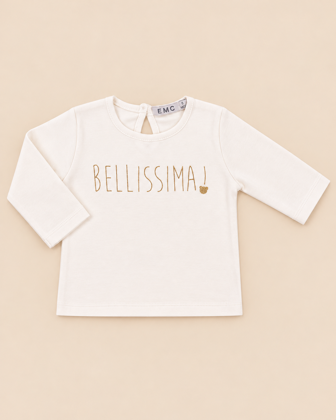 Maglietta Bambina Manica Lunga con Scritta