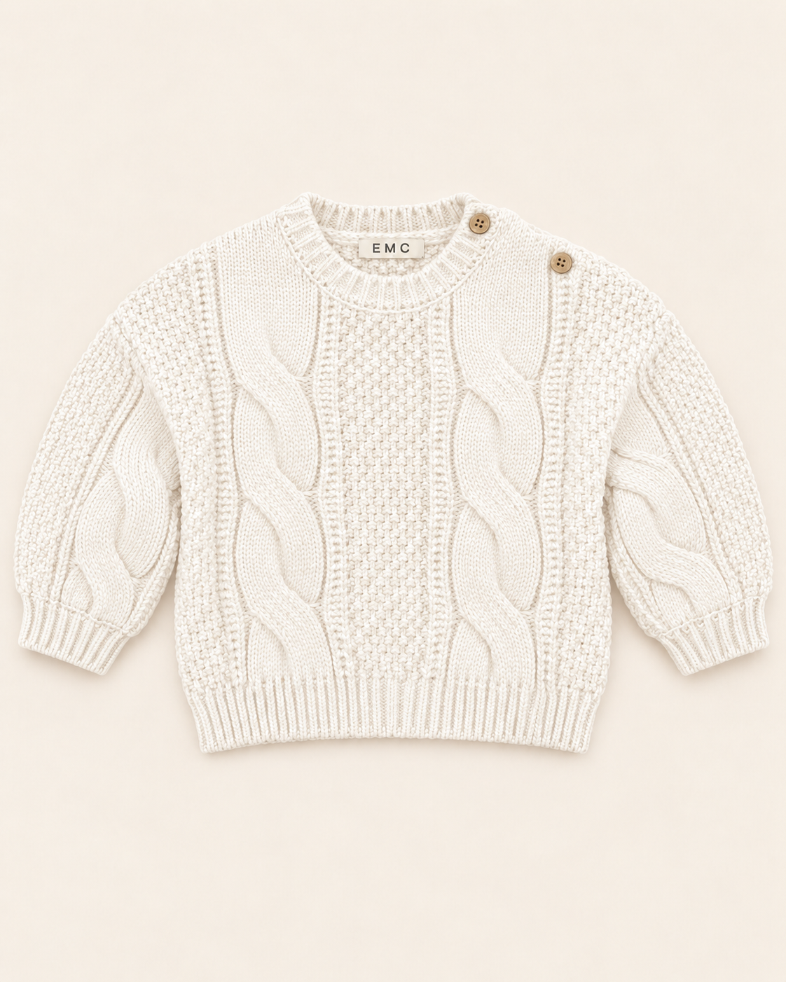 Maglione Girocollo Con Trecce  EMC