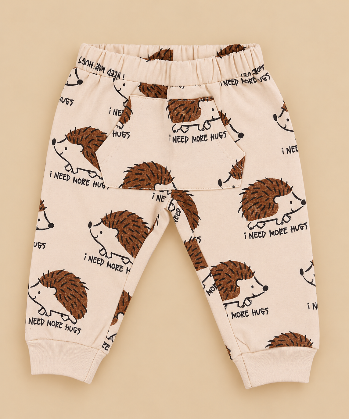 Pantalone Bambino Lungo Ecru Marrone