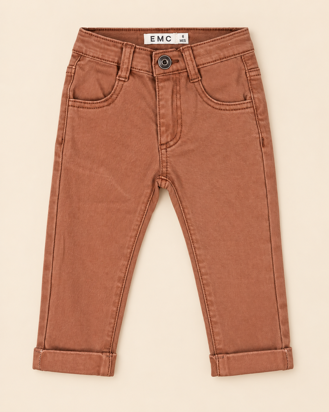 Pantalone Bimbo EMC Cinque Tasche con Risvolto