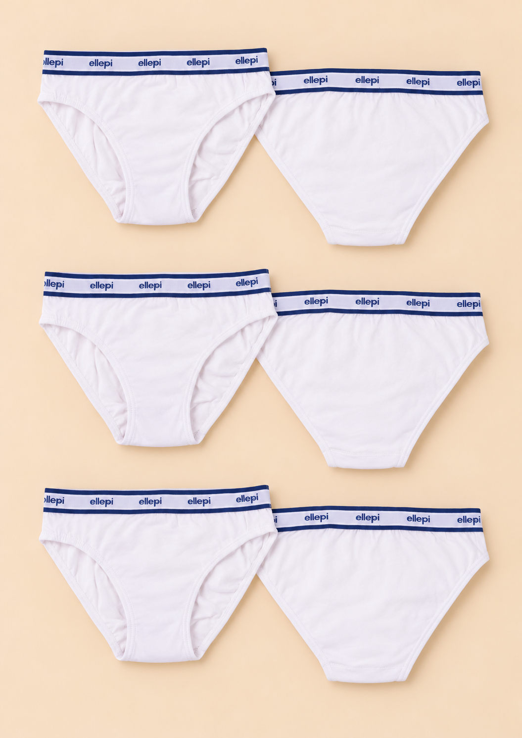 Set 6 Slip Bambino in Cotone Elasticizzato