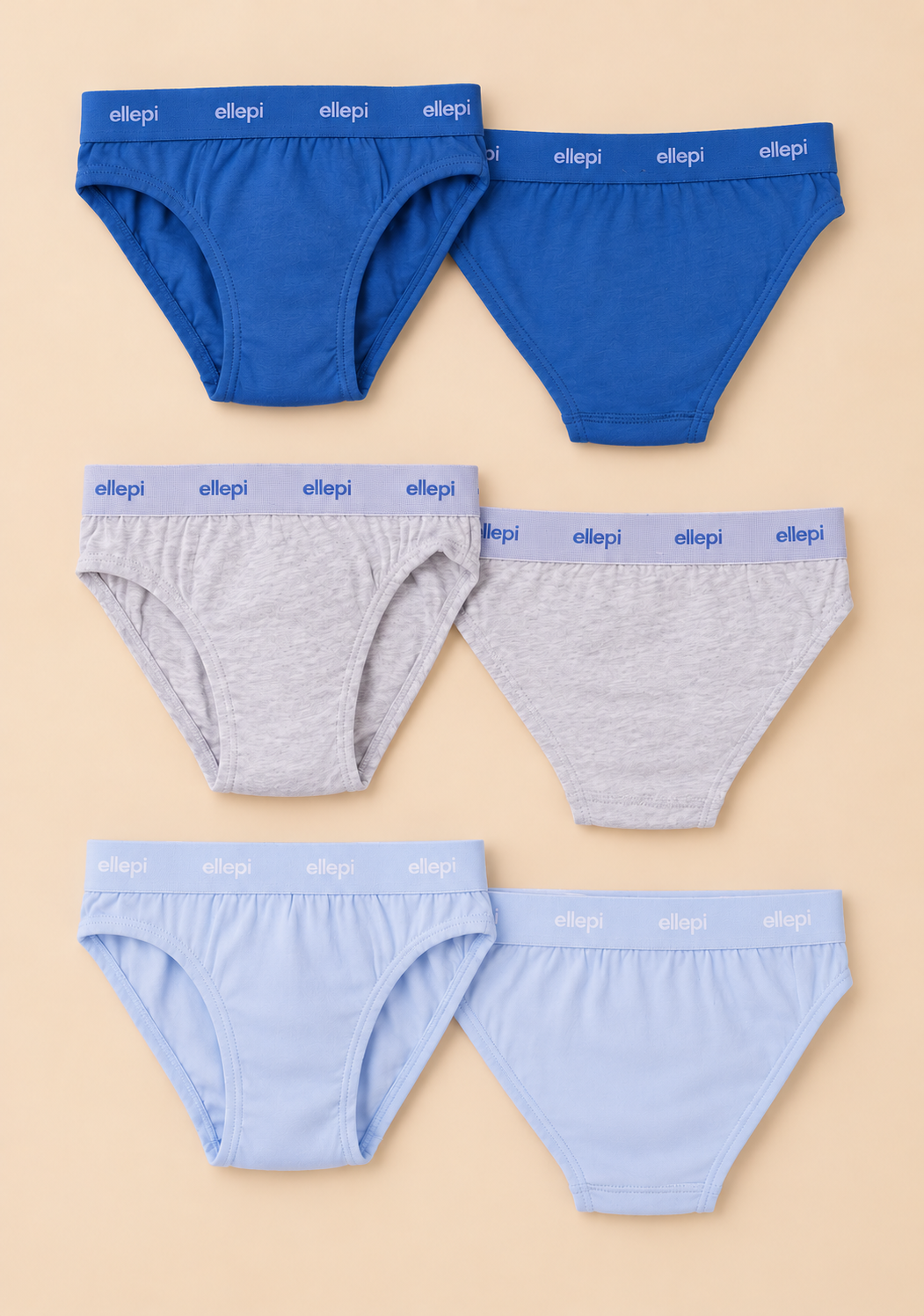 Set 6 Slip Bambino in Cotone Elasticizzato